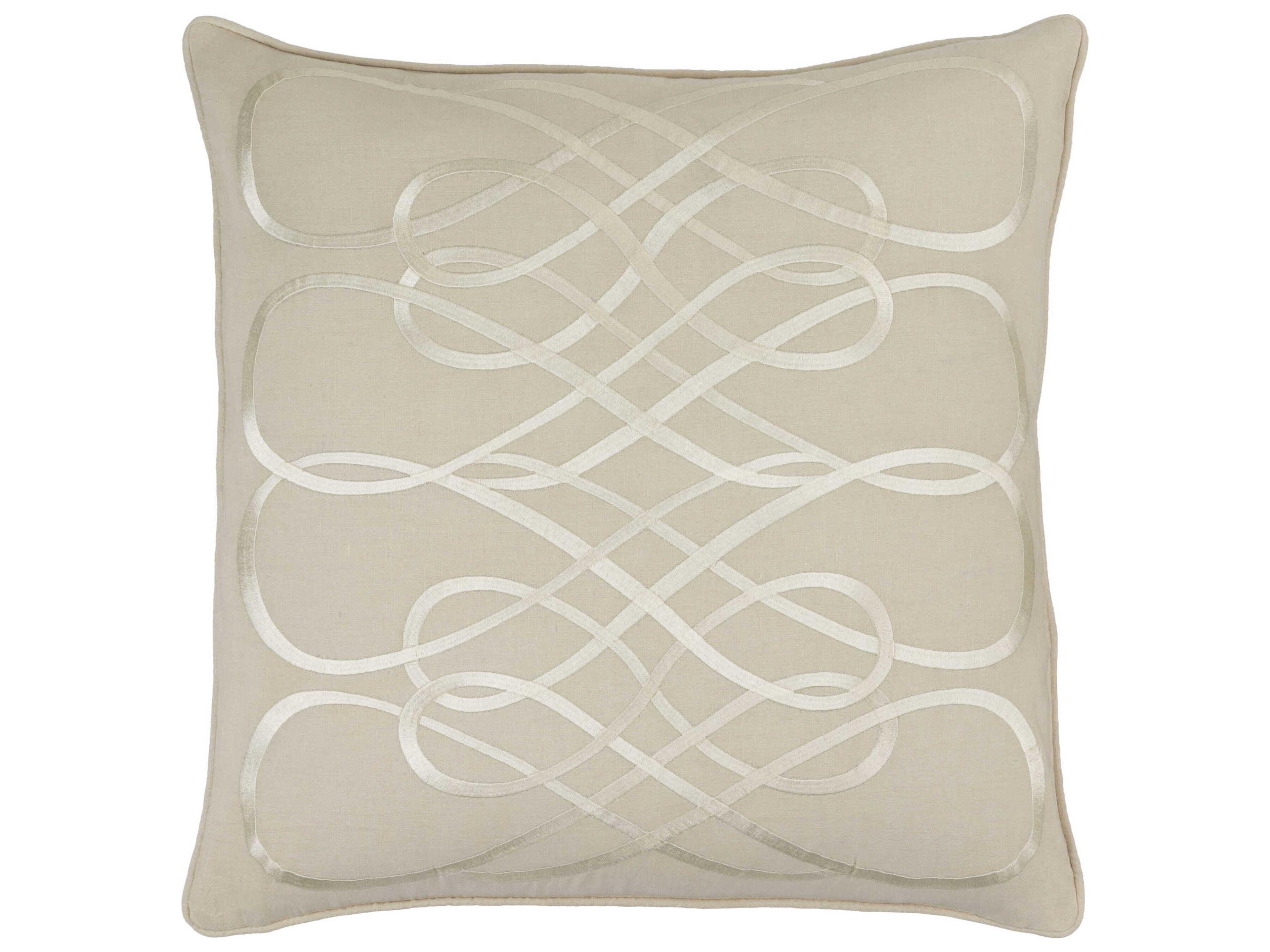 Surya Leah Light Beige Pillow