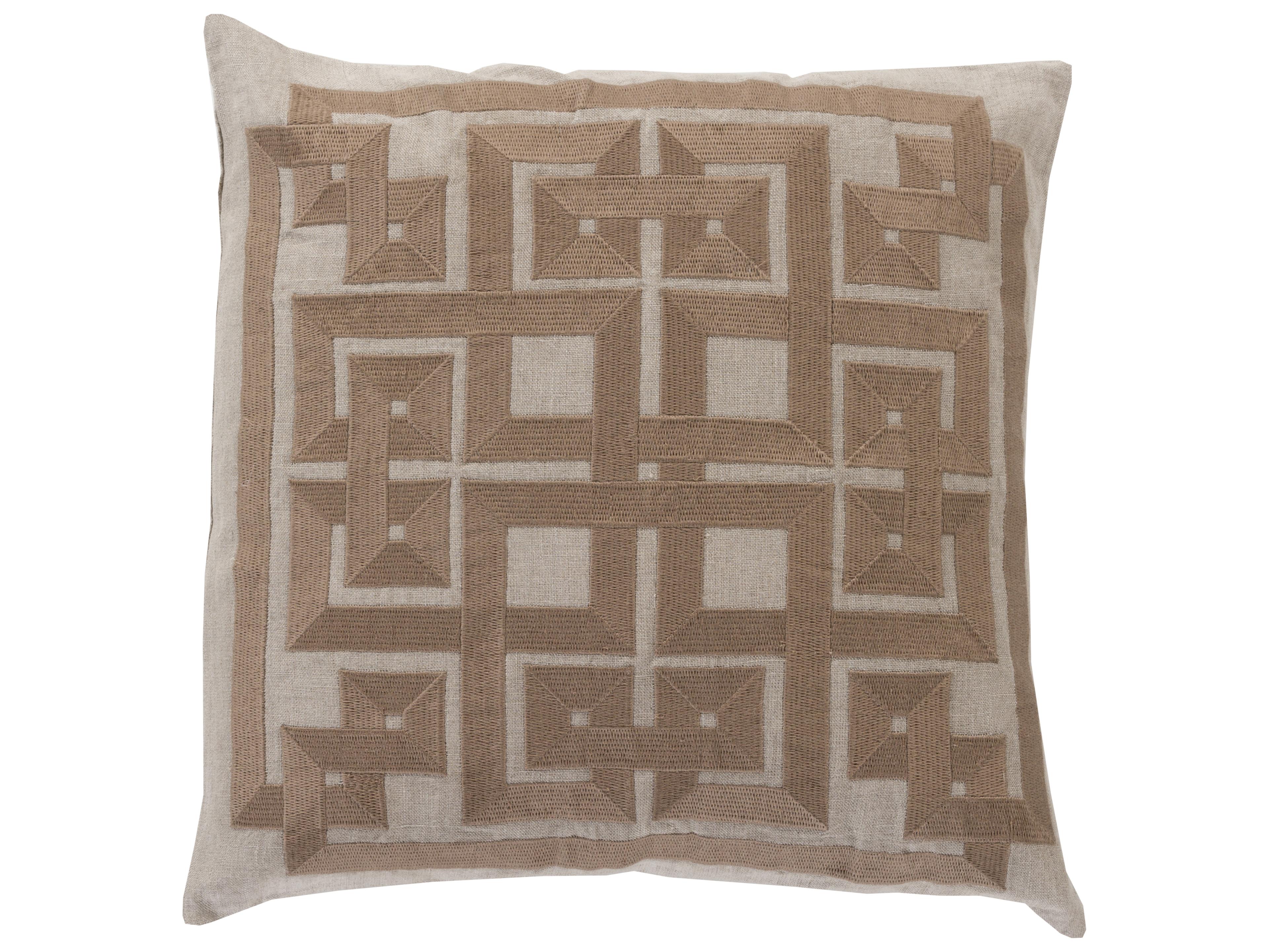 Surya Gramercy Taupe Pillow