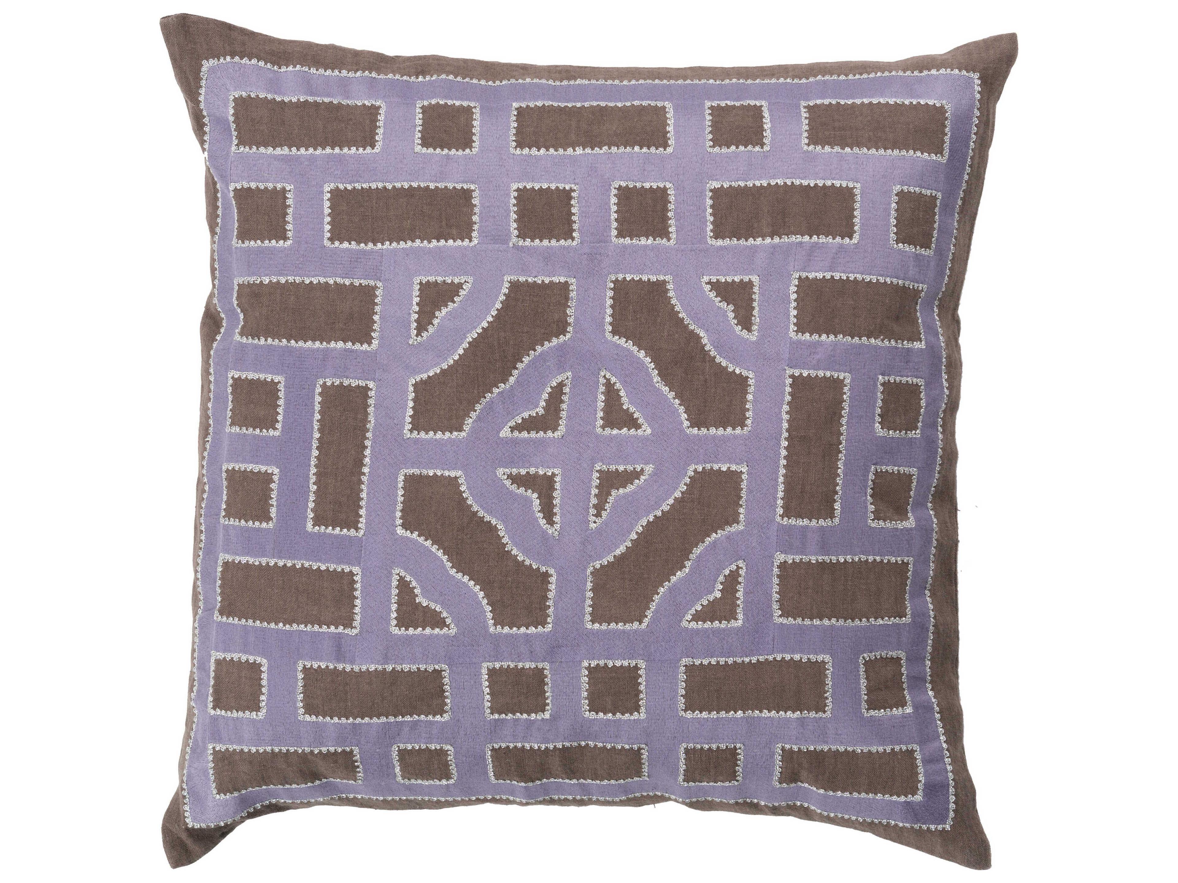 Surya Chinese Gate Mauve Pillow