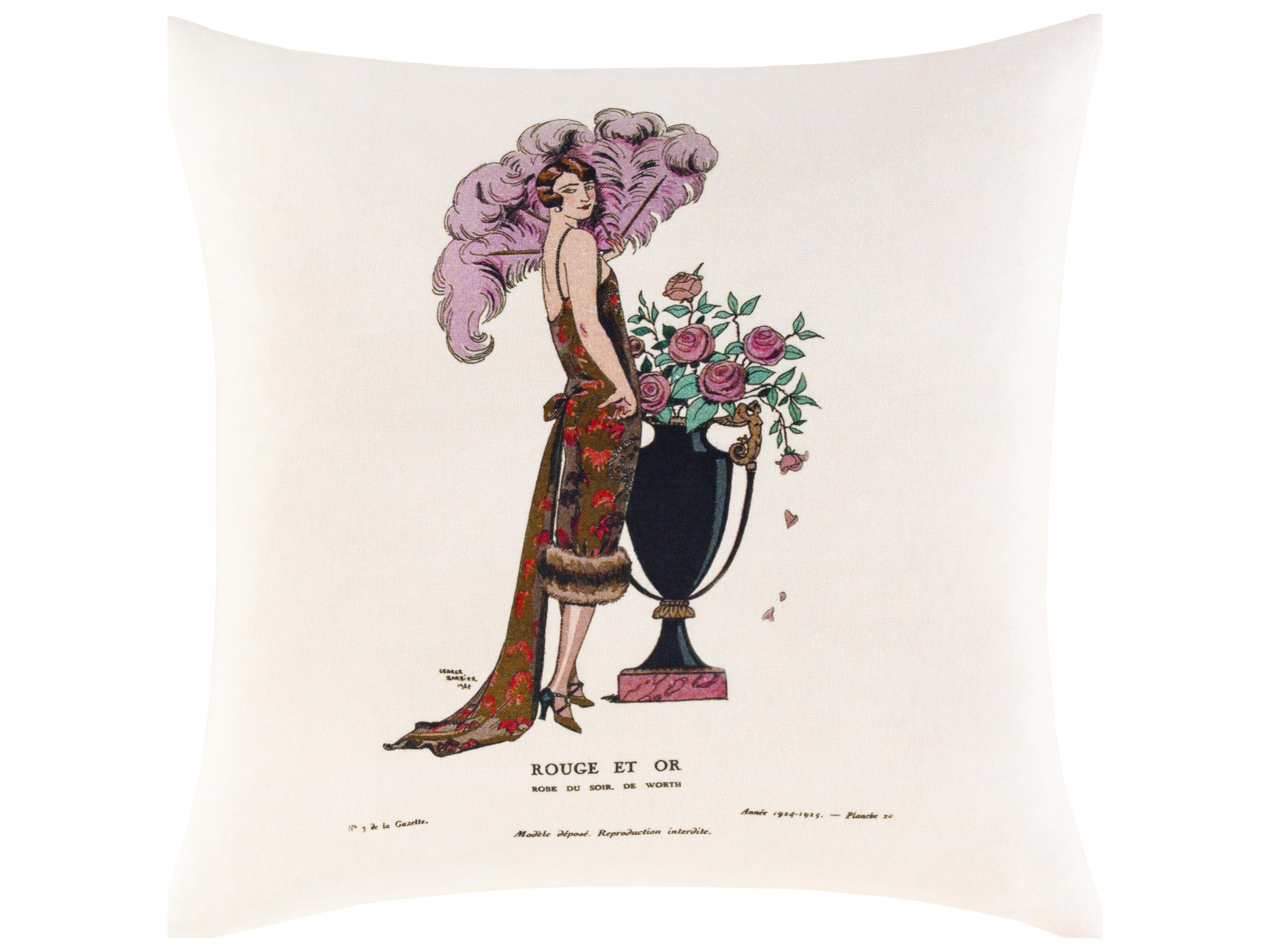 Surya Smithsonian Light Brown Dusty Pink Pillow