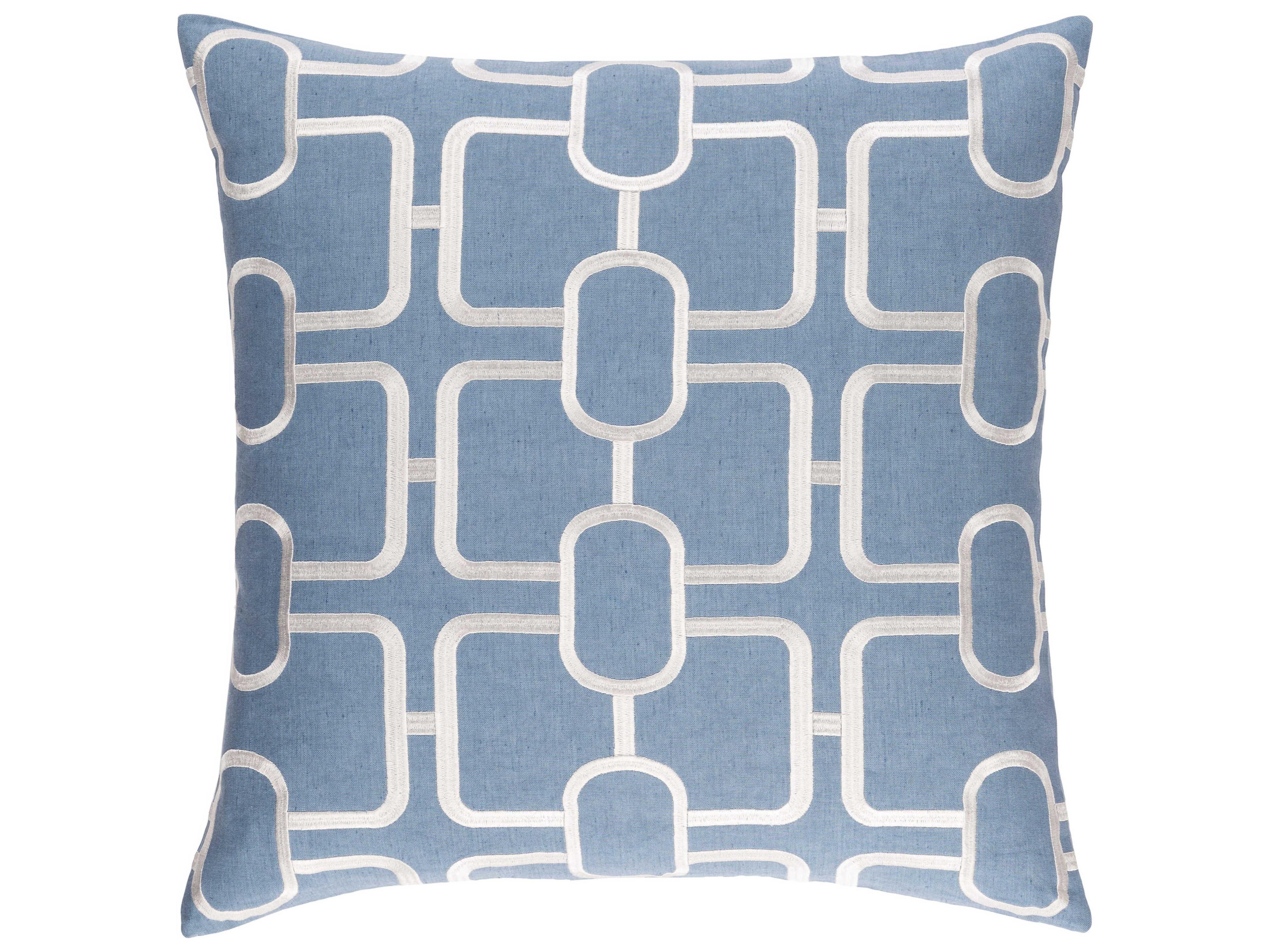 Surya Alexander Wyly Lockhart Blue Pillow