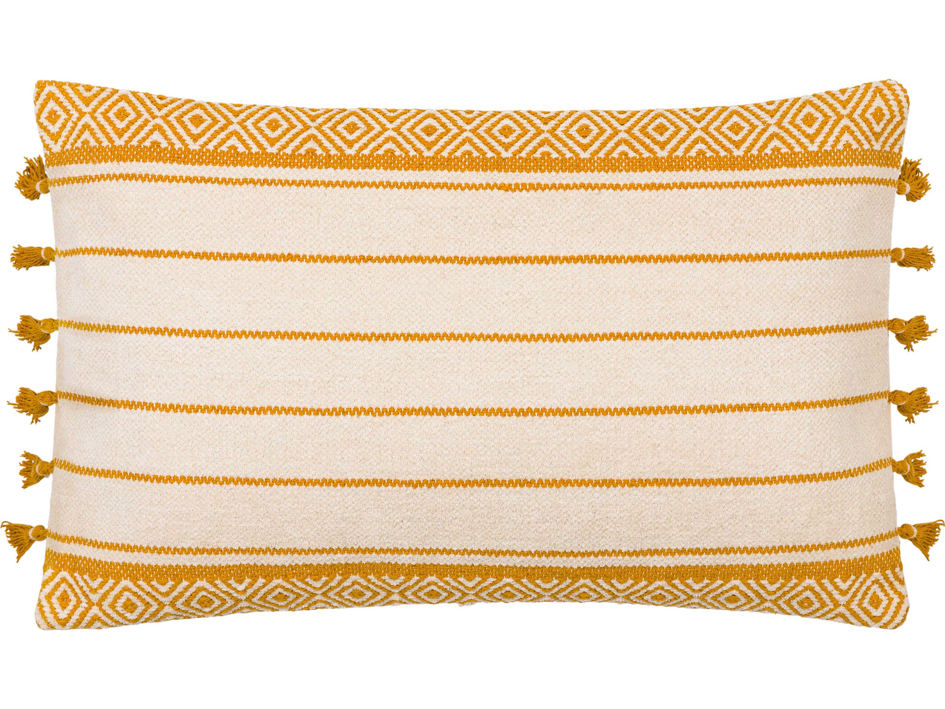 Surya Layton White / Orange Pillow
