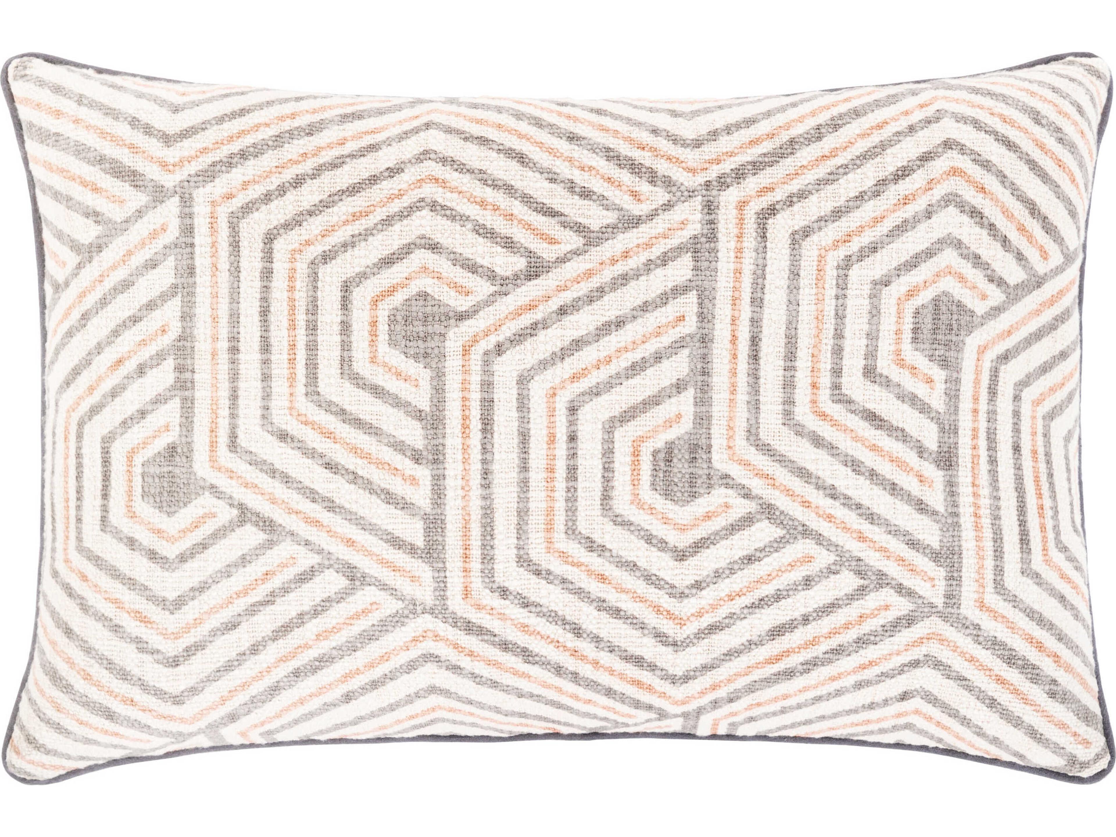 Surya Mila Ivory / Tan / Gray Pillow