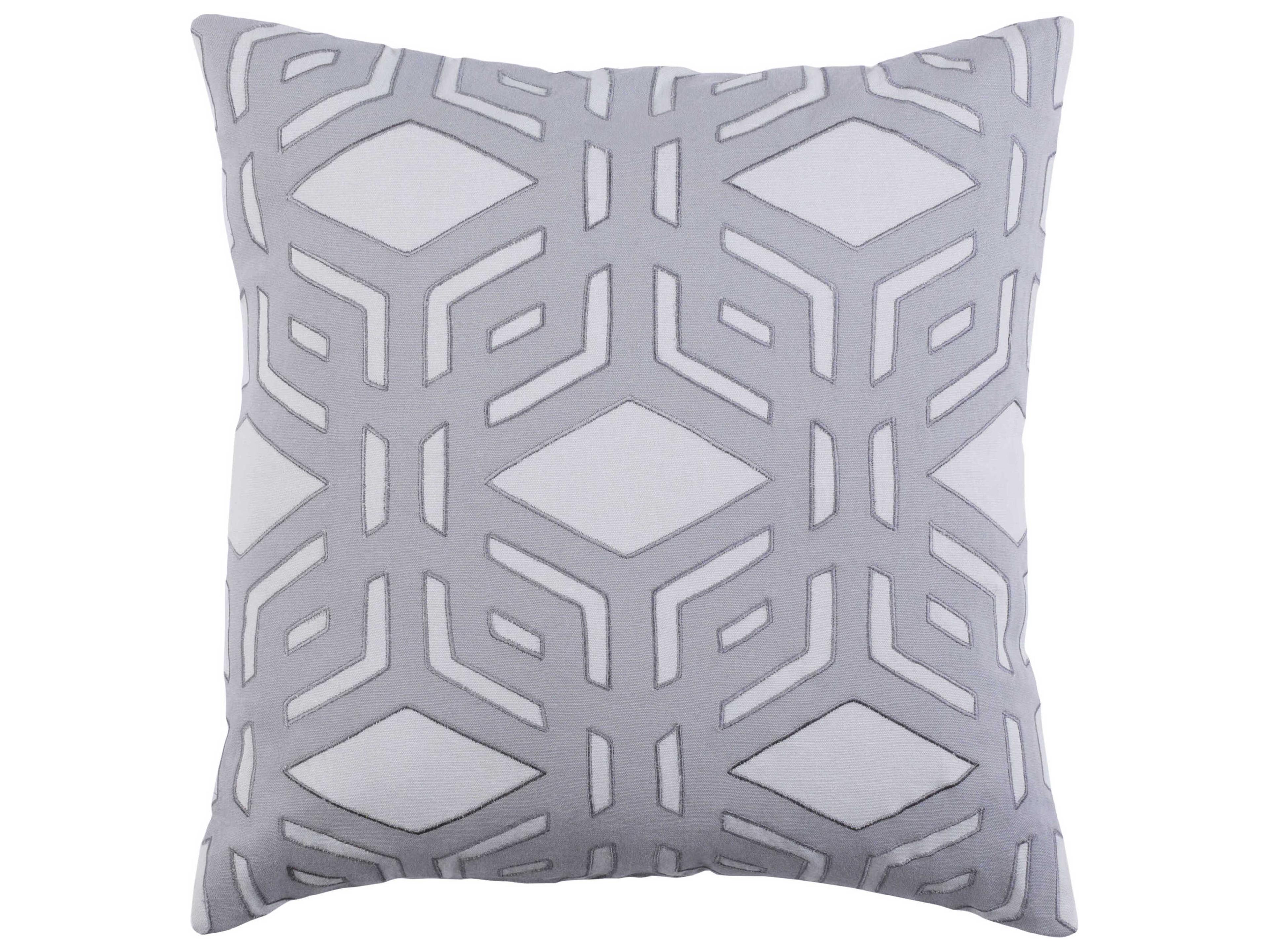Surya Alexander Wyly Millbrook Gray Pillow