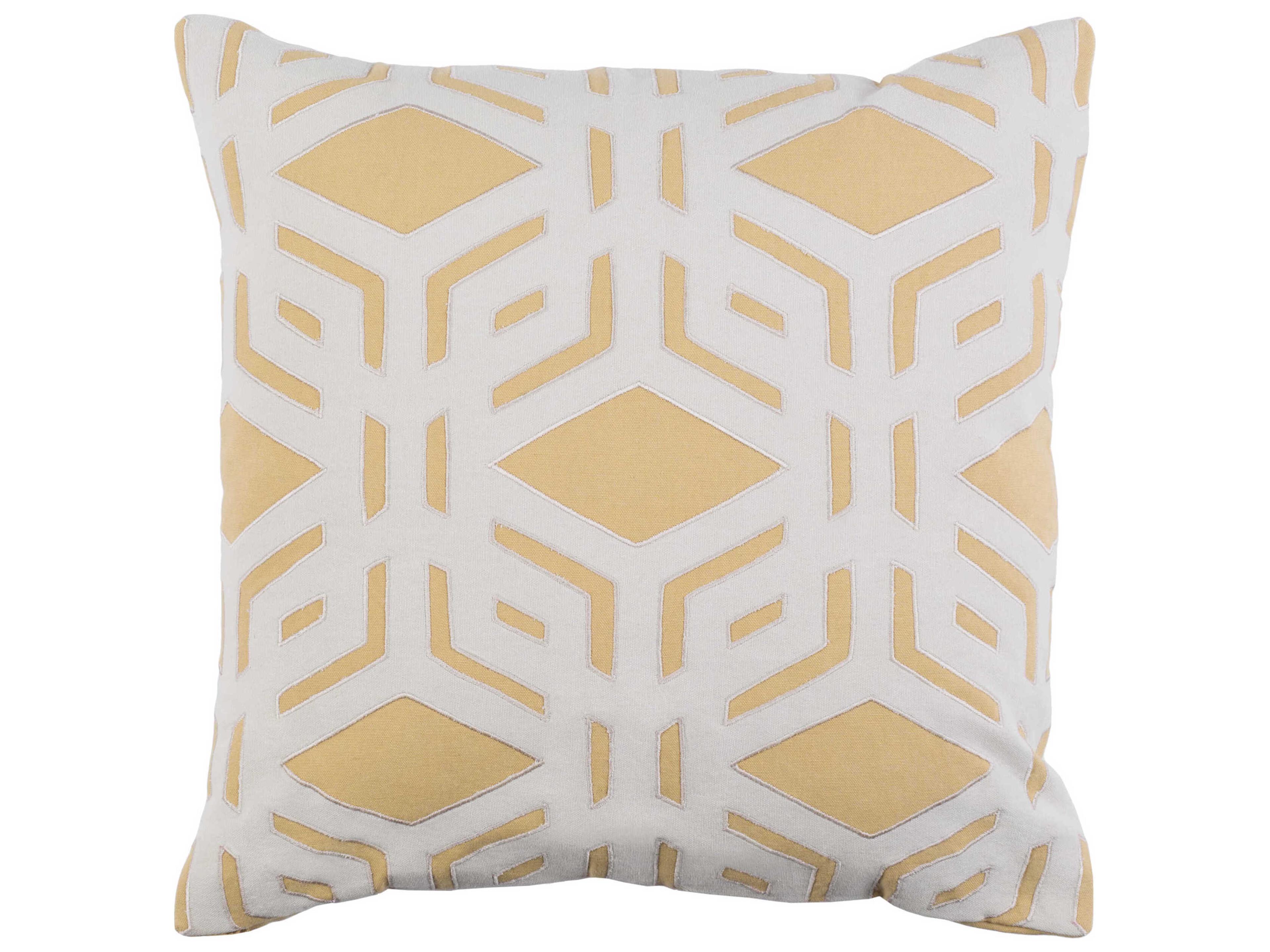 Surya Alexander Wyly Millbrook Yellow Pillow