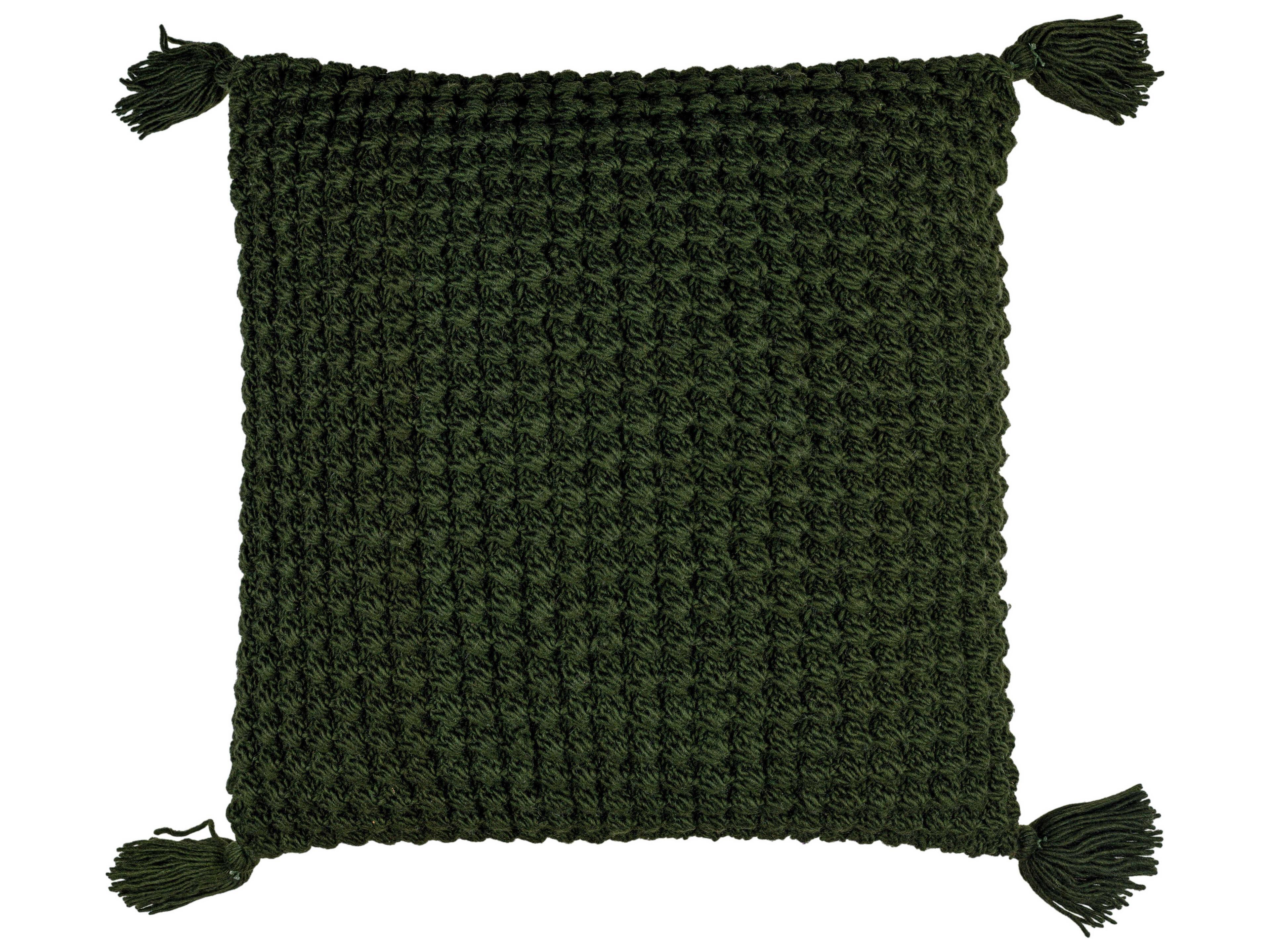 Surya Makrome Grass Green Pillow