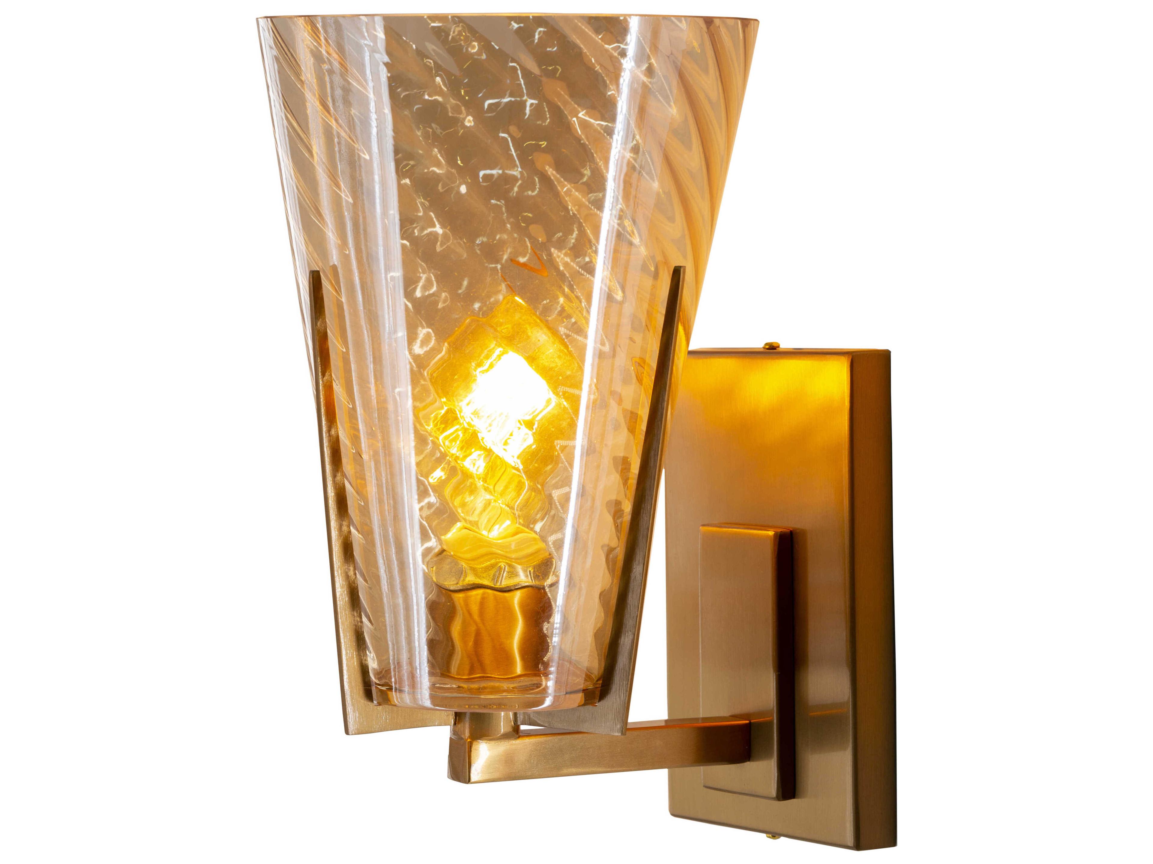 Surya Maxton 1-Light Metallic Brass Wall Sconce