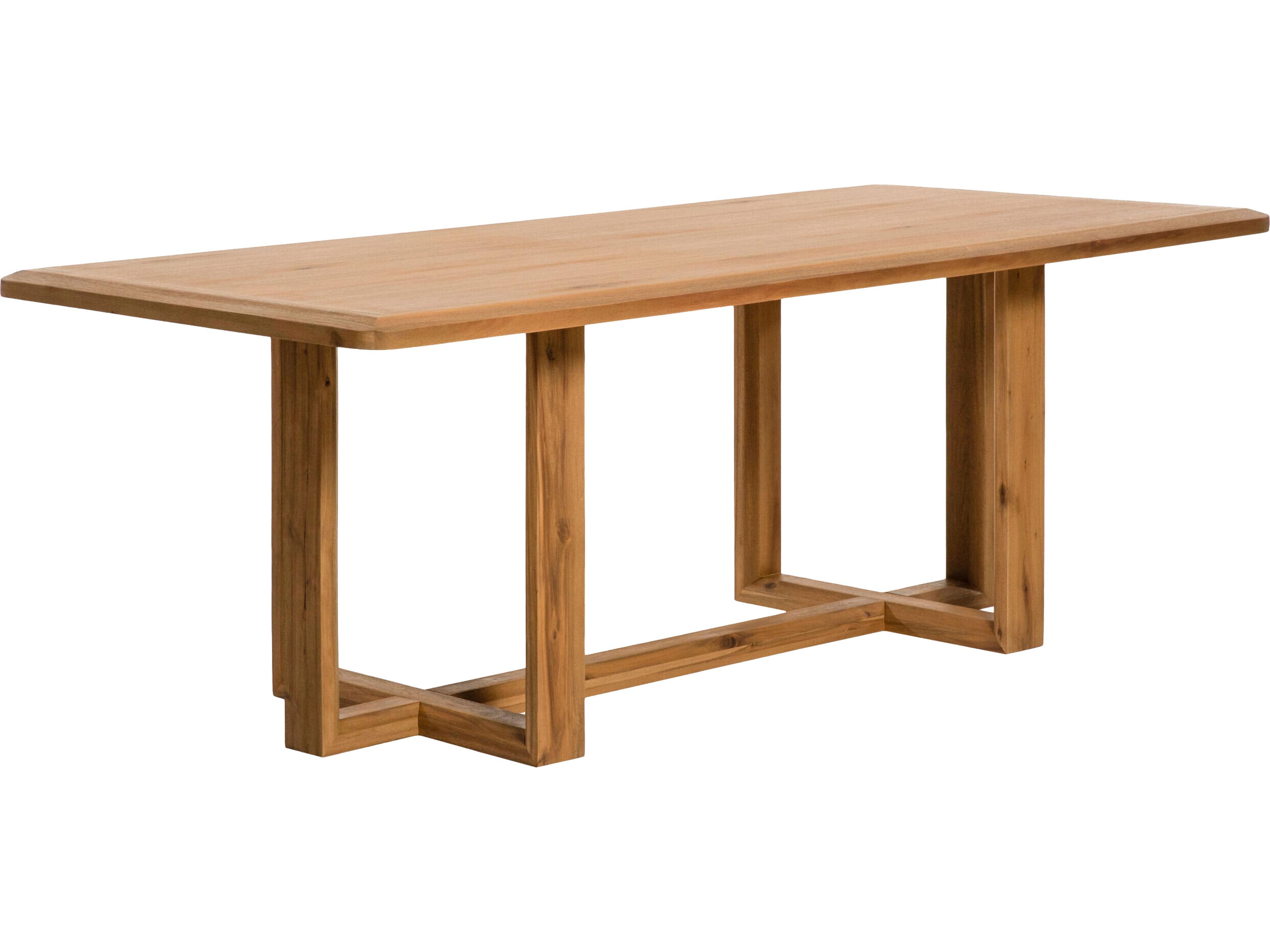 Surya Northbank Rectangular Wood Wheat Dining Table