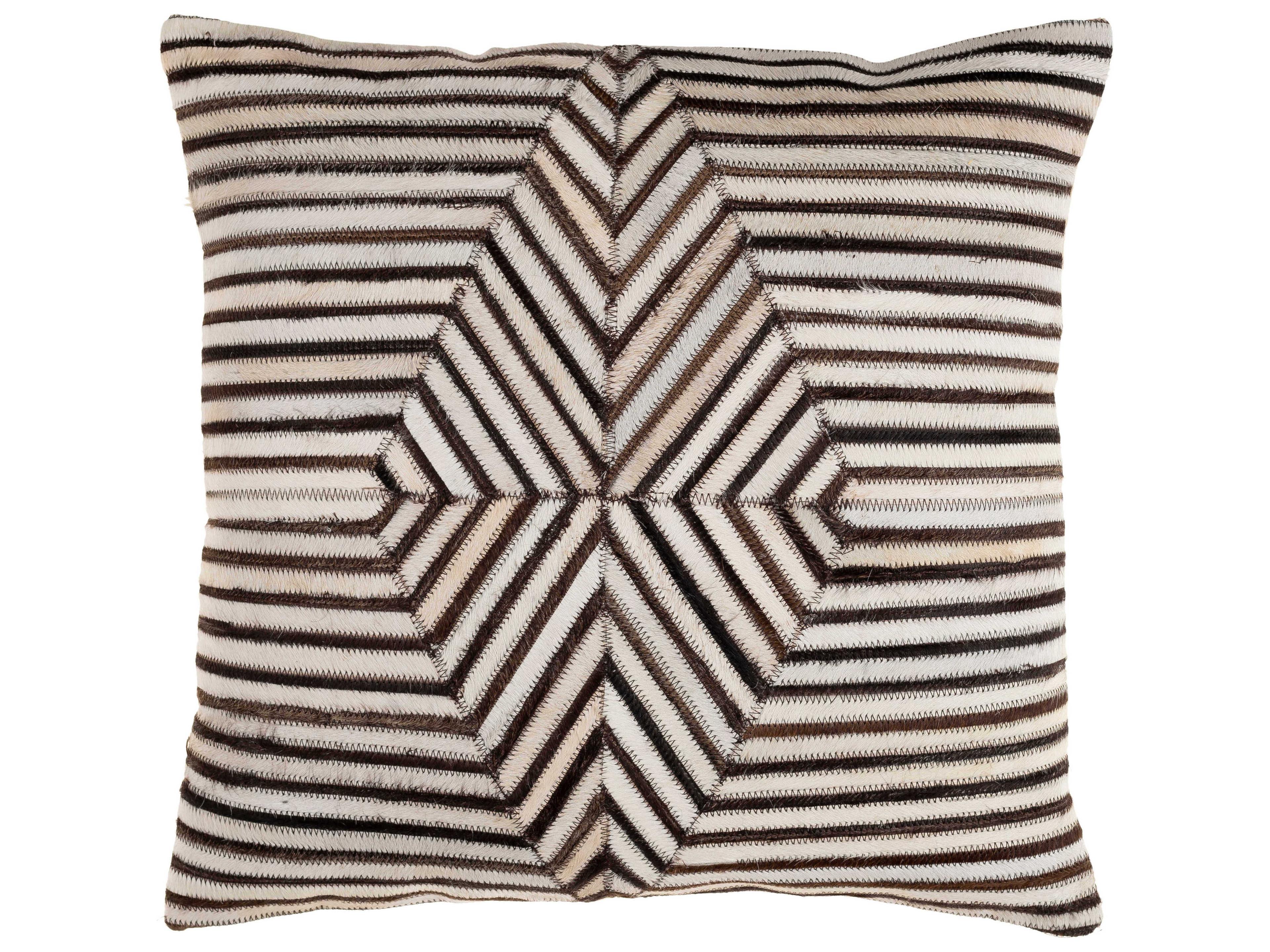 Surya Nashville Cream / Tan / Black Pillow