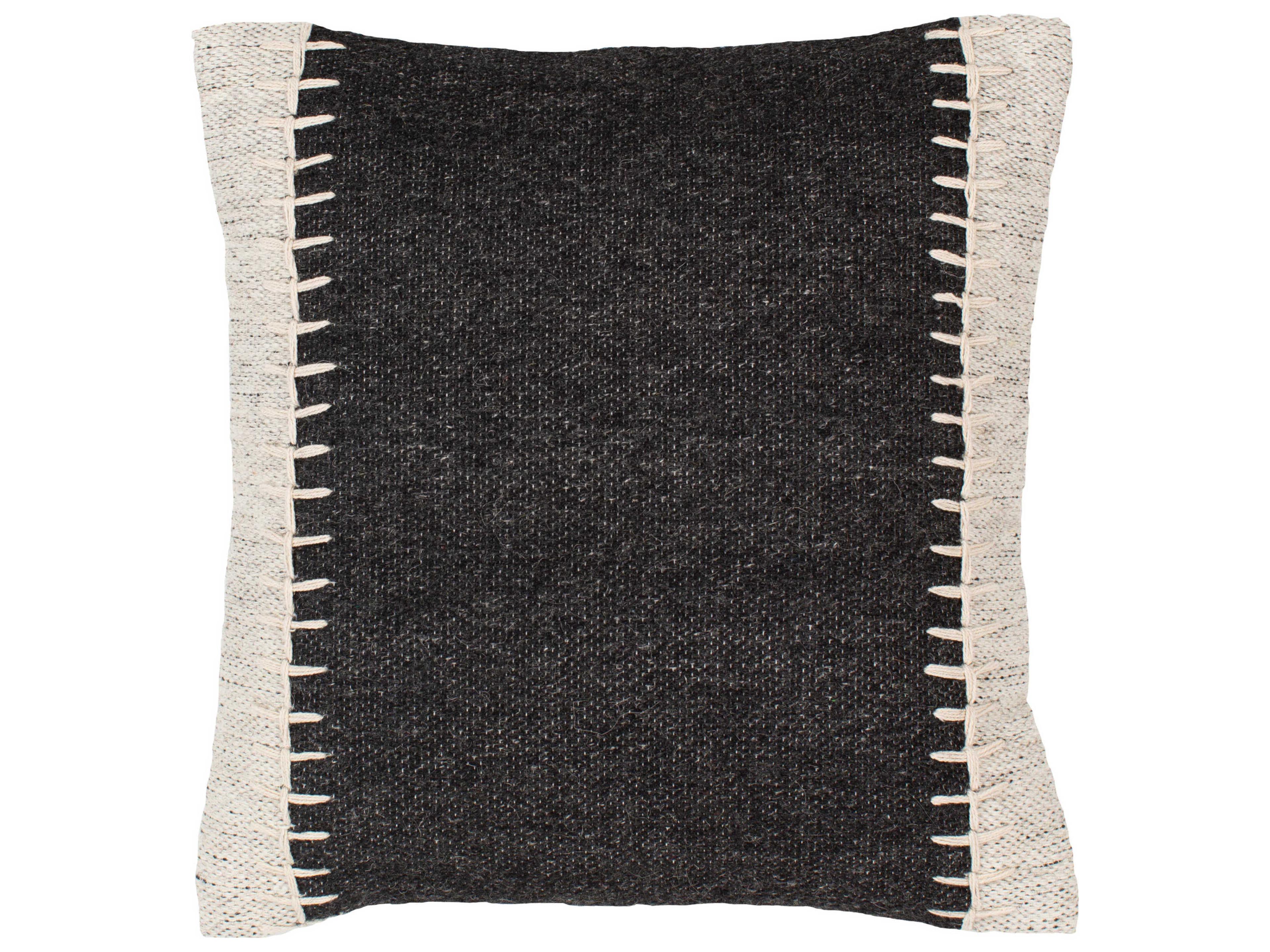 Surya Niko Black / Ivory / Off-White Pillow