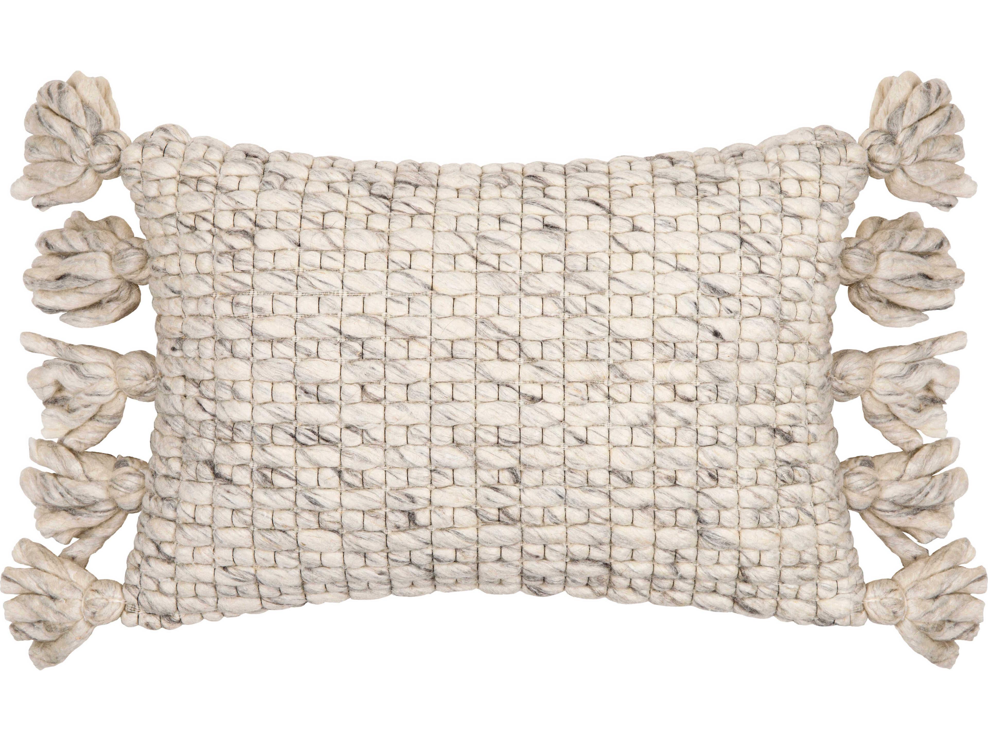 Surya Narvik Gray / Light Beige / Charcoal Pillow