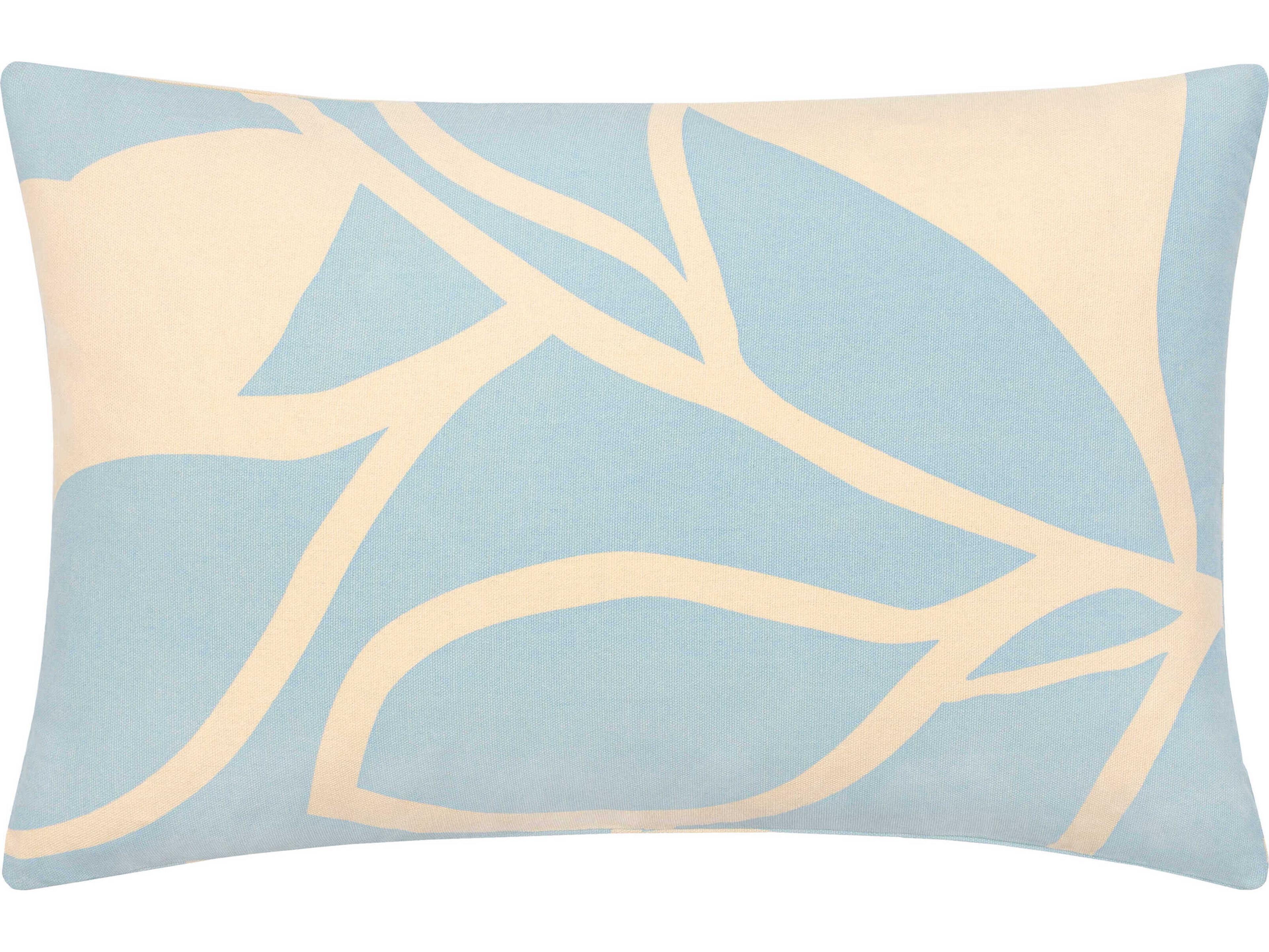 Surya Natur Light Blue / Light Beige Pillow