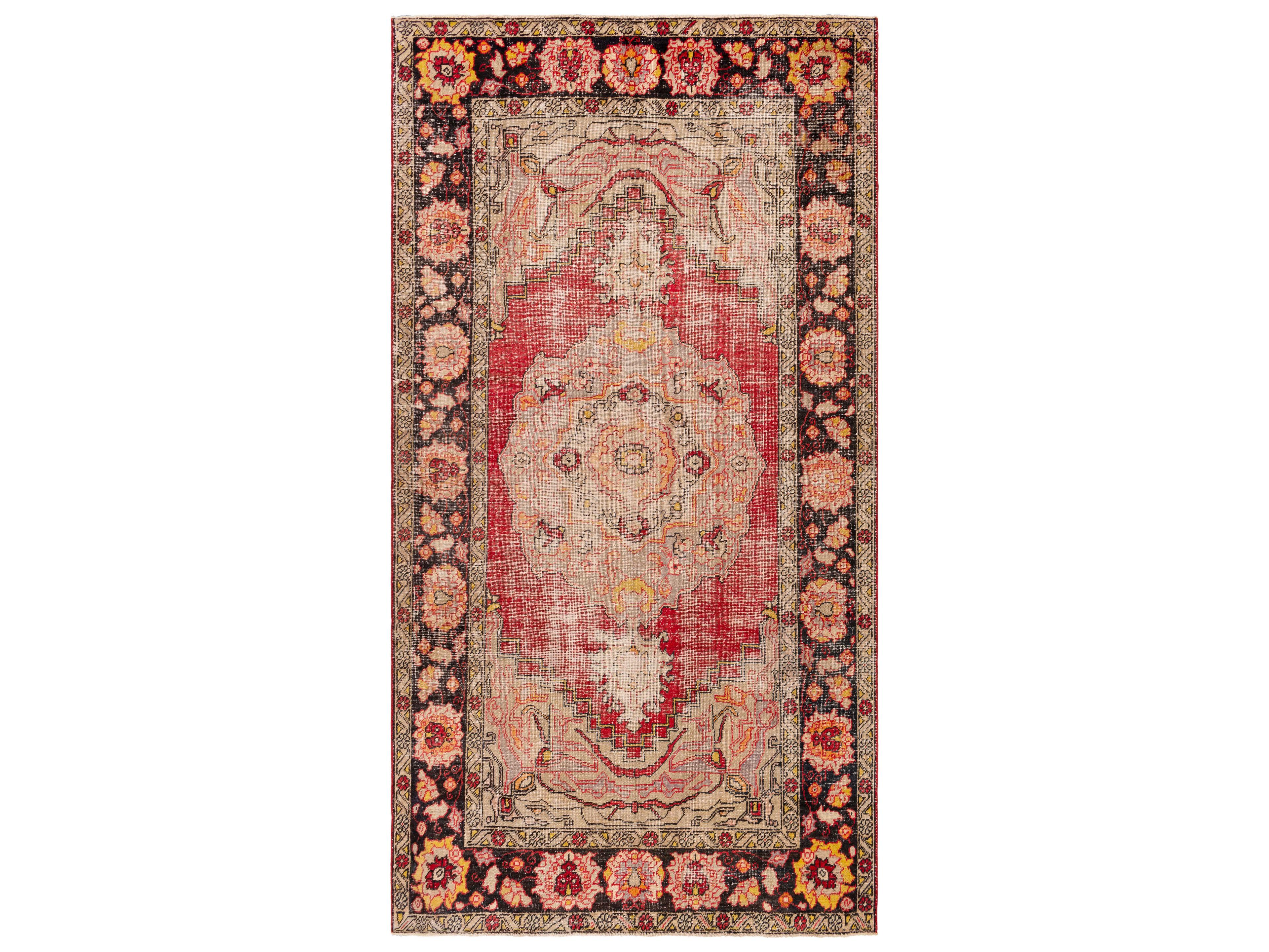 Surya Antique One Of A Kind Bordered Area Rug