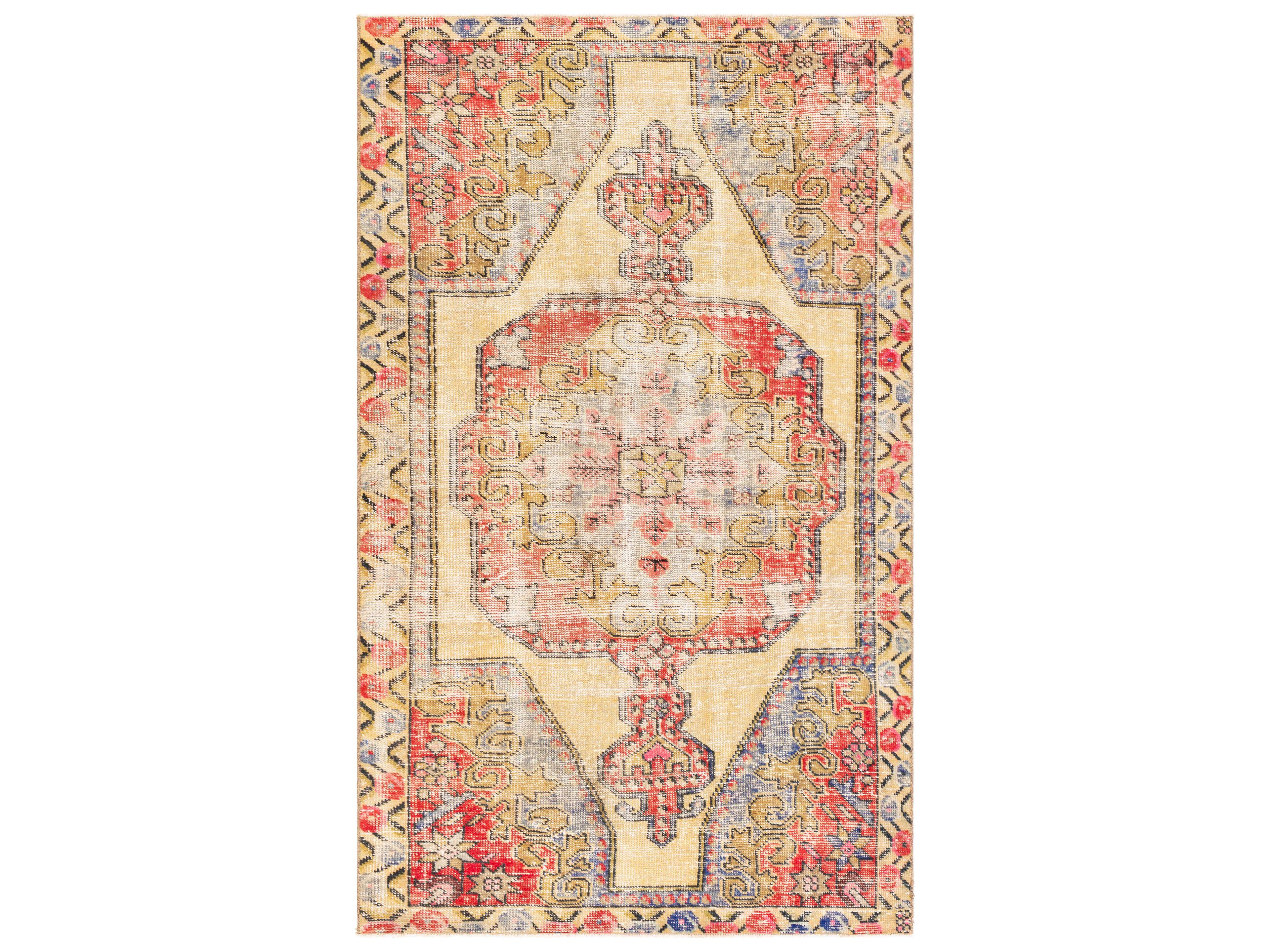 Surya Antique One Of A Kind Bordered Area Rug