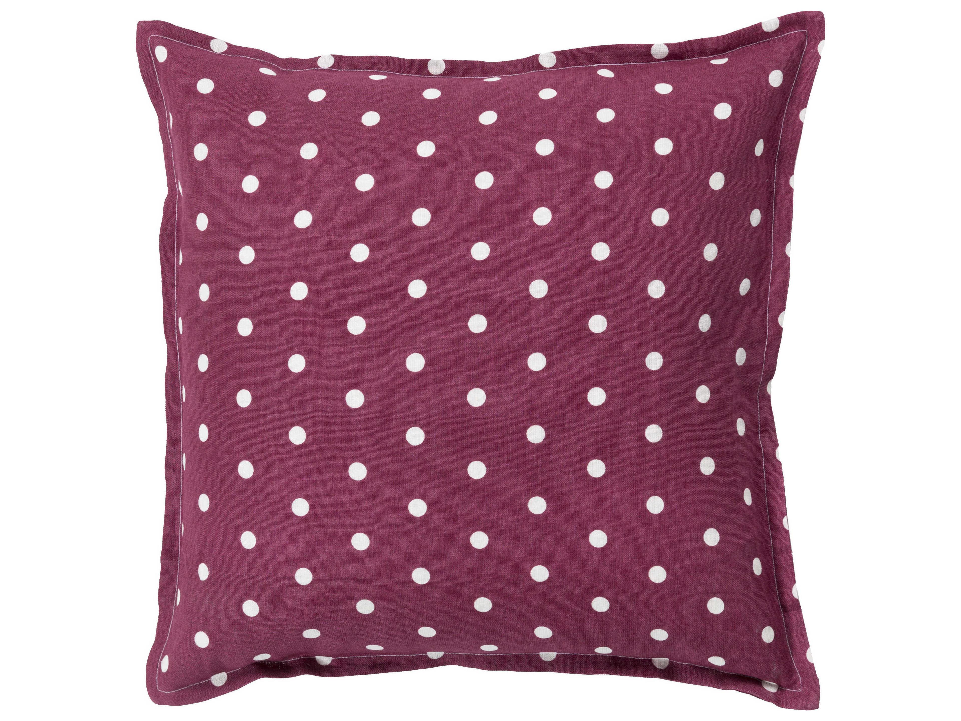 Surya Polka Dot Rust Pillow