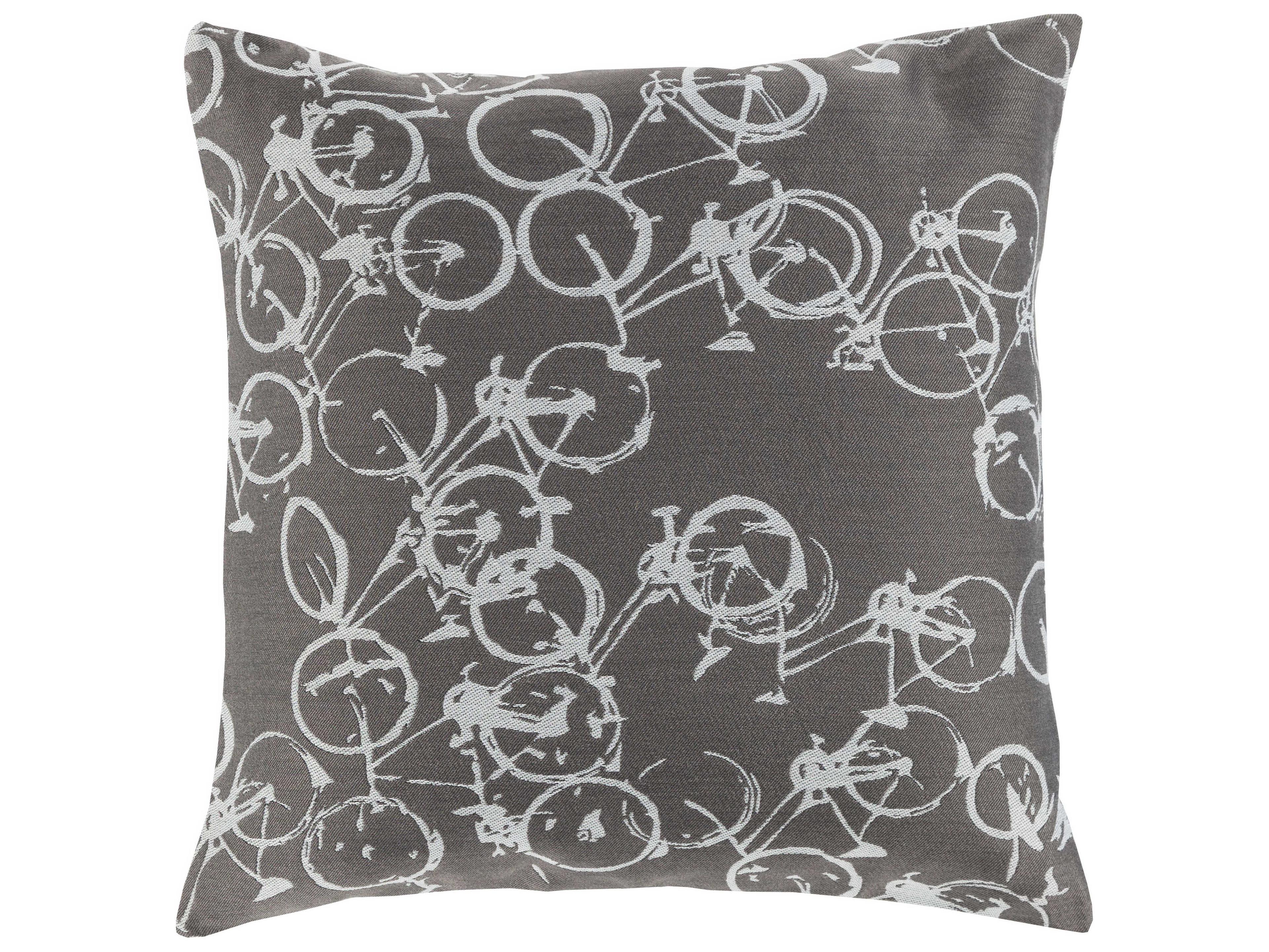 Surya Pedal Power Off-White Pillow