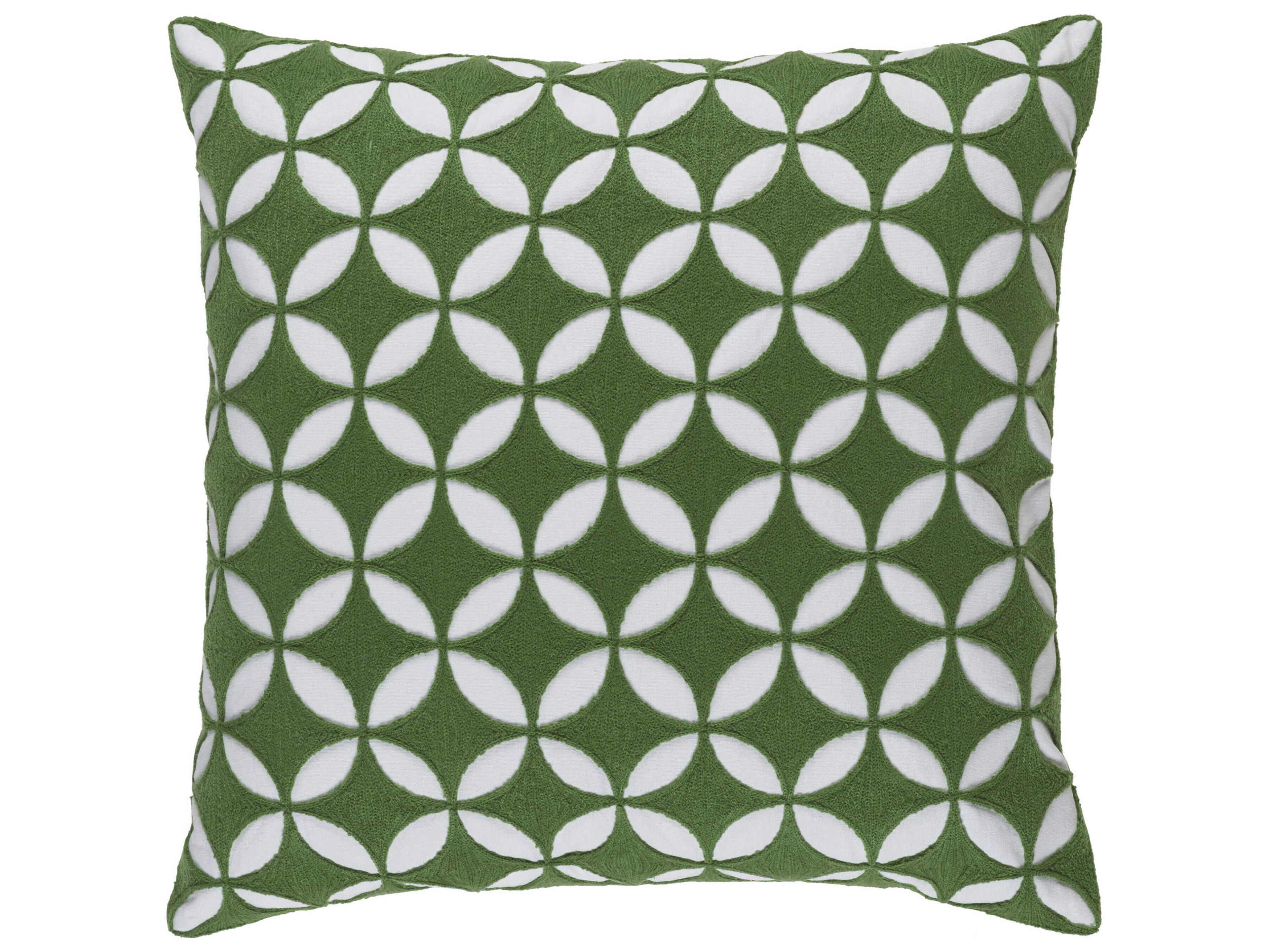 Surya Perimeter Green Pillow