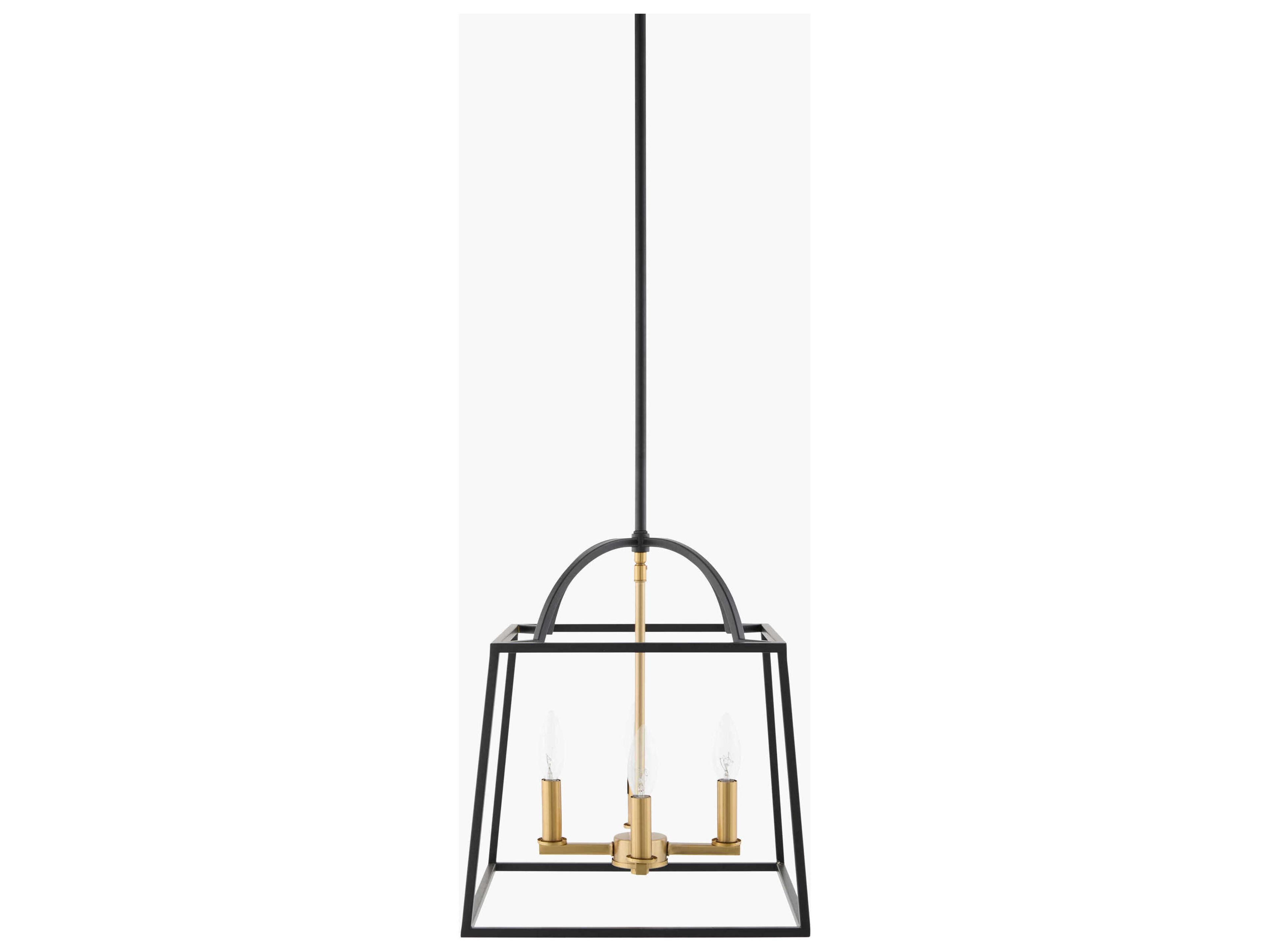 Surya Possini 4-Light Black Chandelier
