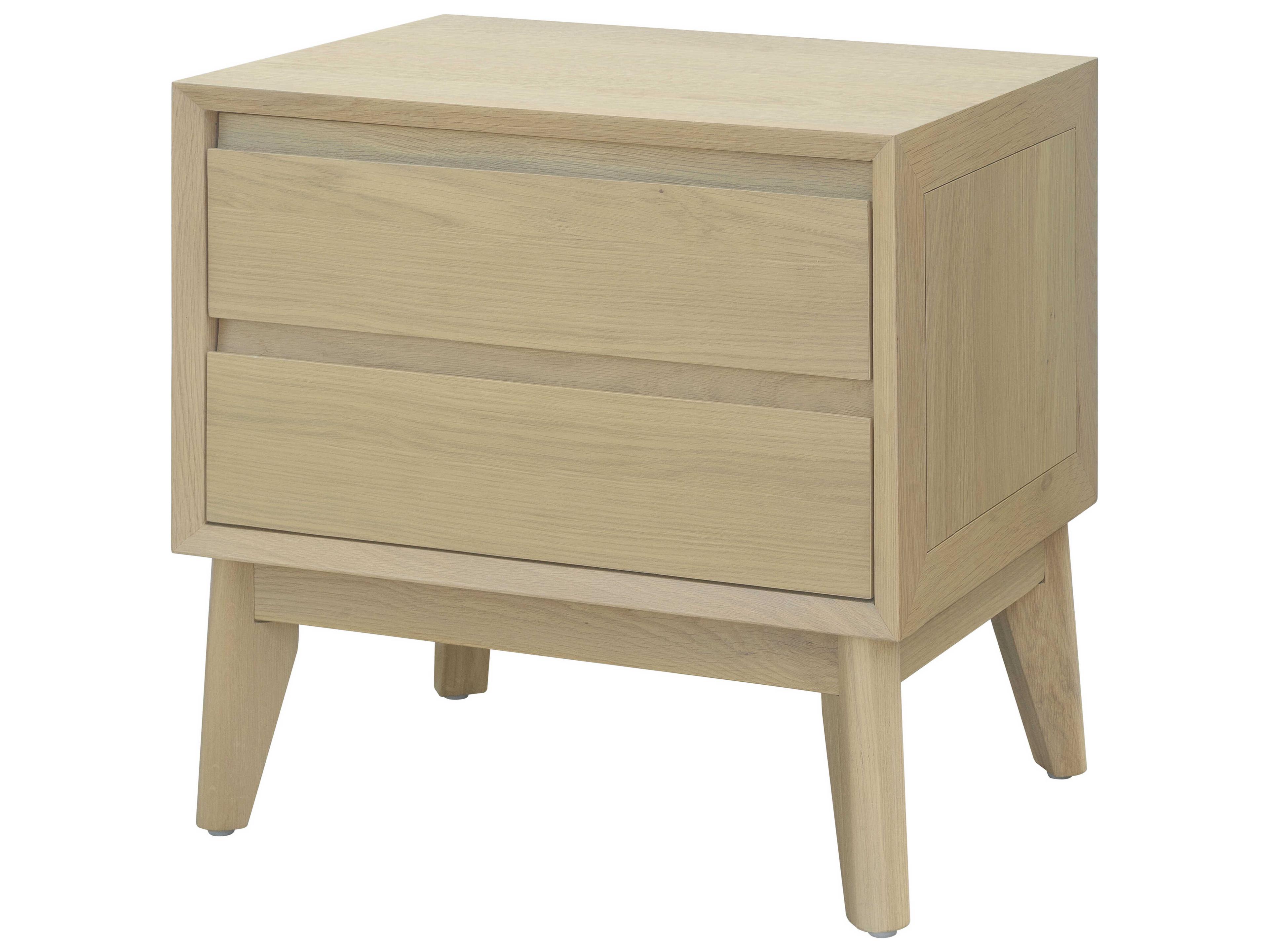 Surya Pryce 2-Drawers Oak Wood Nightstand