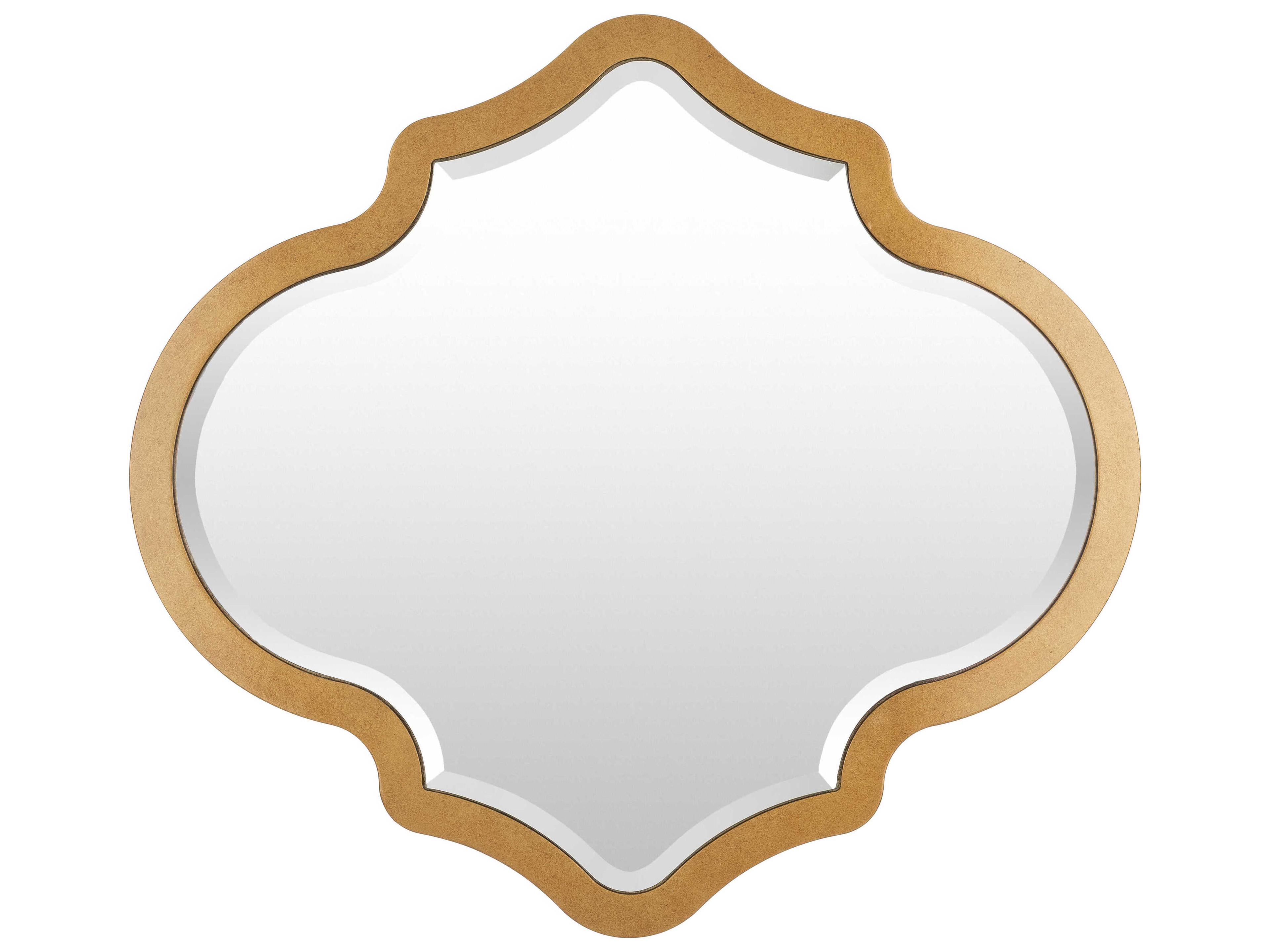 Surya Quatrefoil Gold Wall Mirror