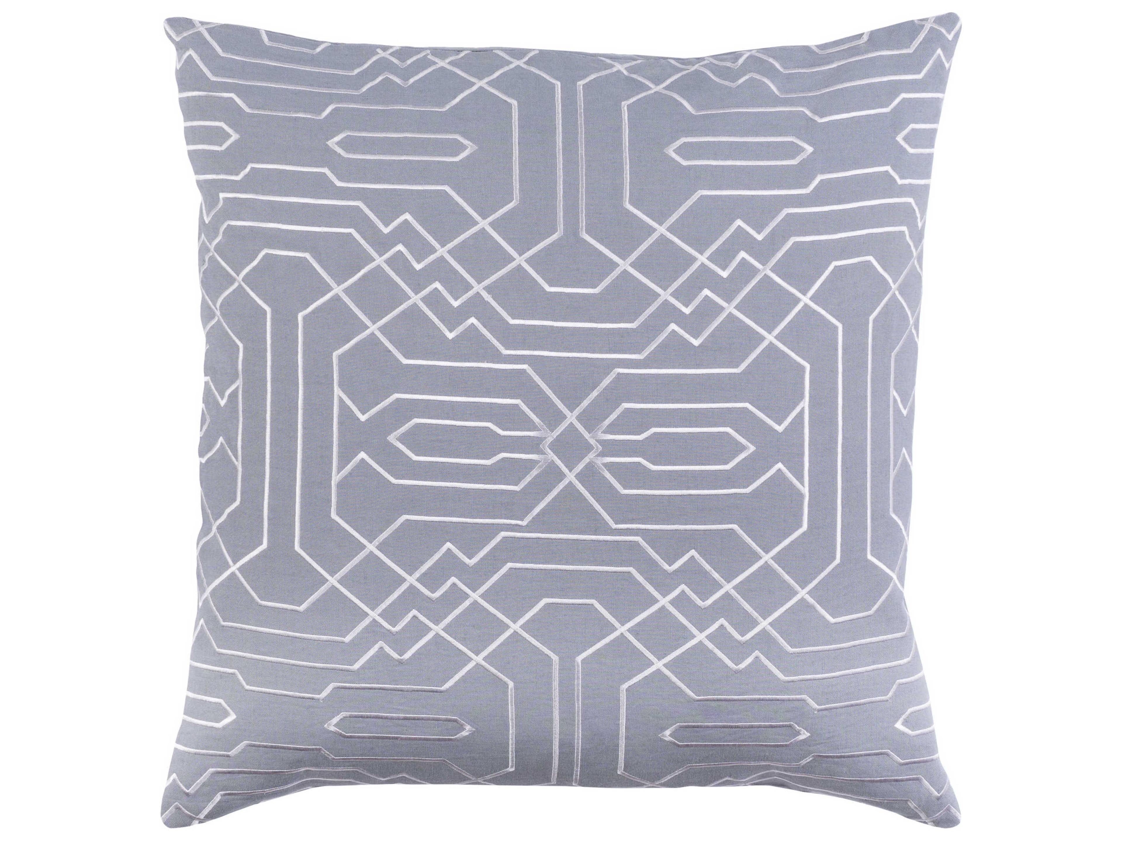 Surya Alexander Wyly Ridgewood Gray Pillow