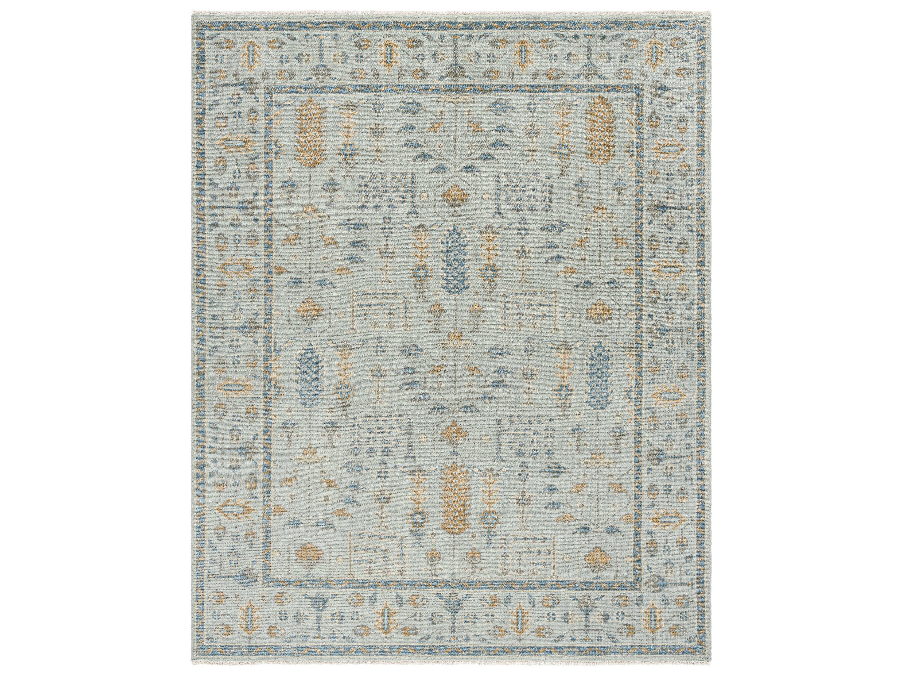 Surya Riviera Bordered Runner Area Rug