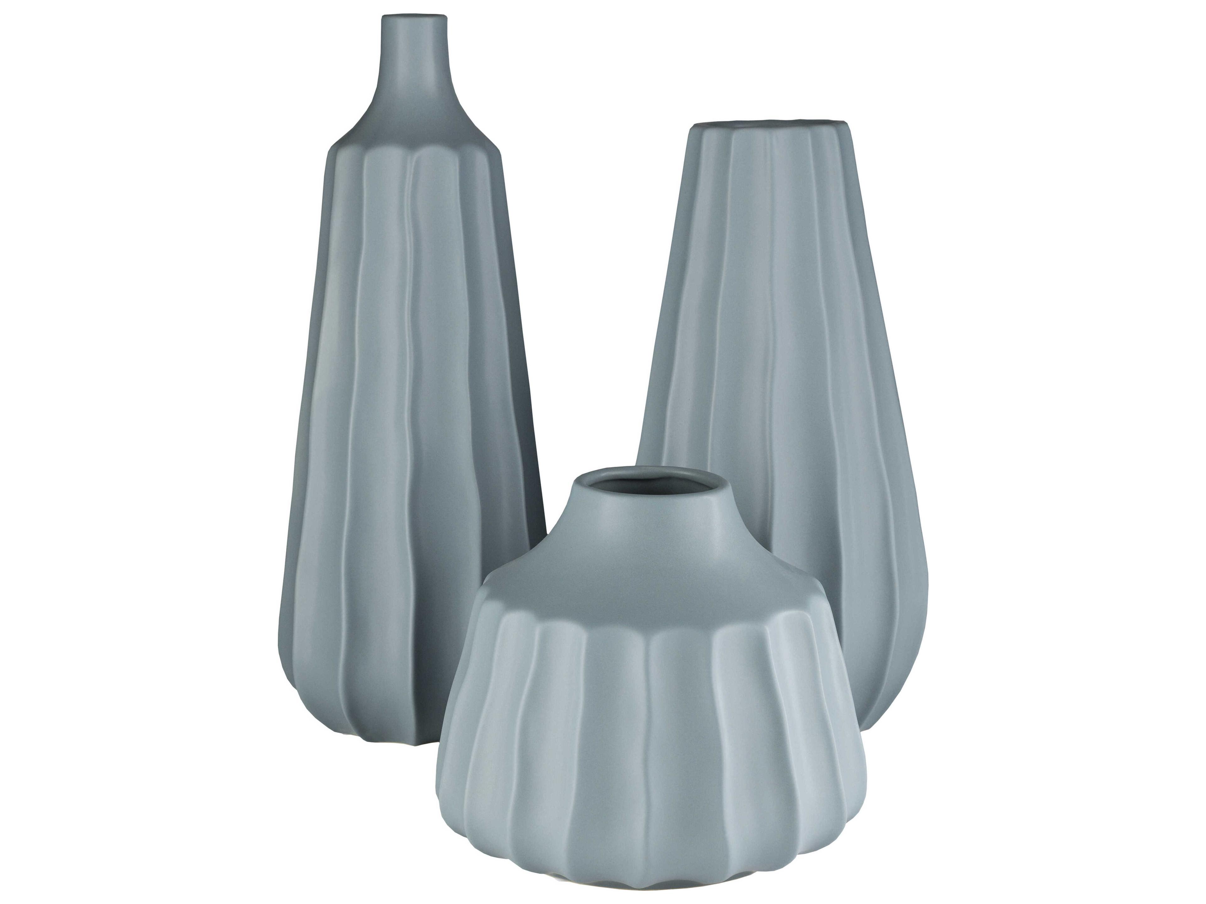Surya Santino Denim Vase Set of 3