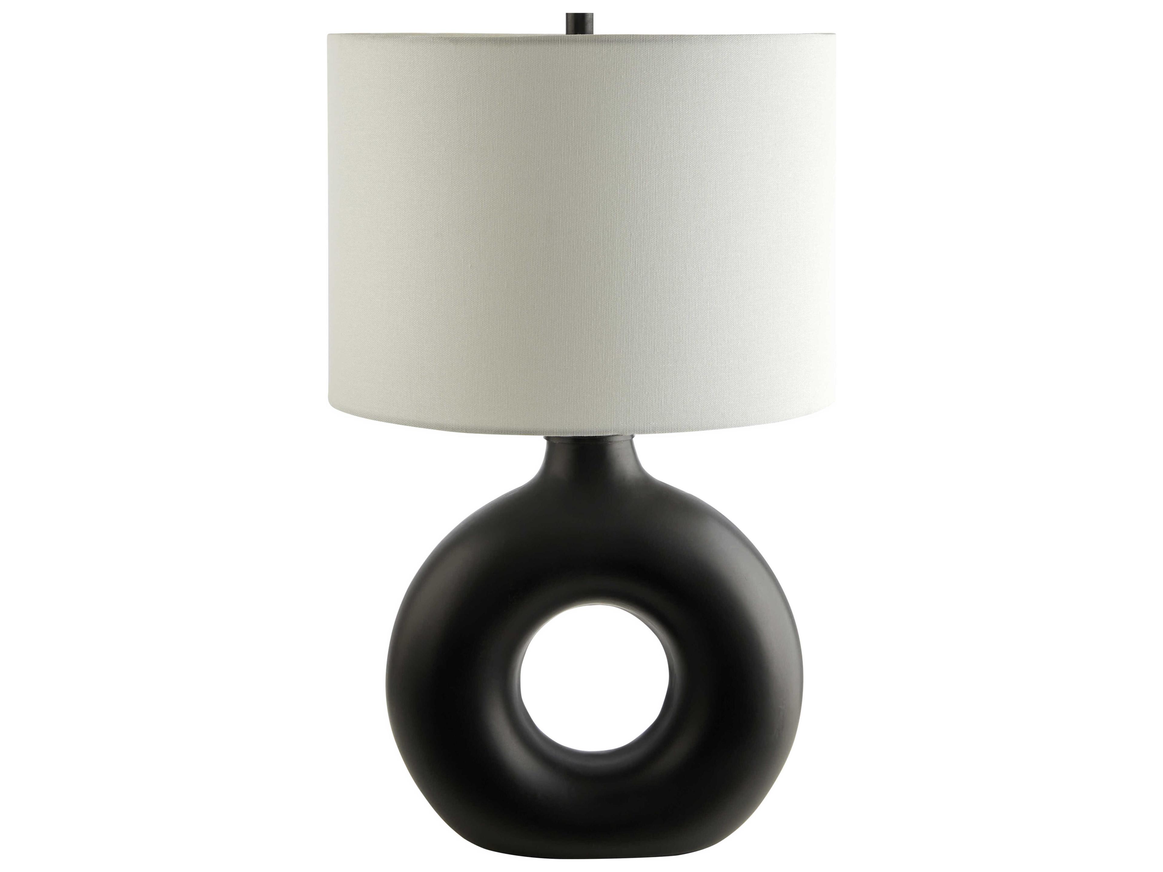 Surya Solara Black Table Lamp