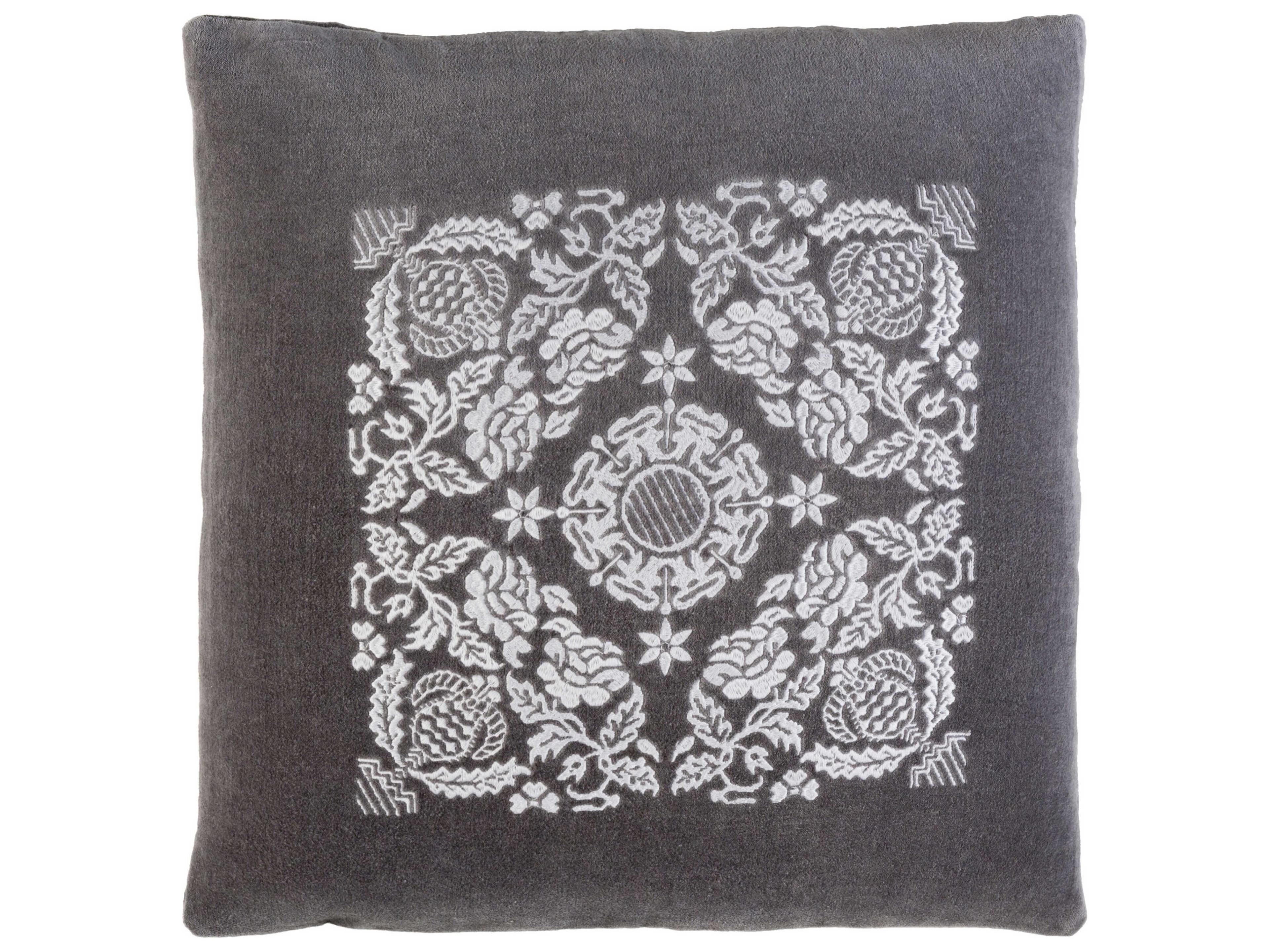Surya Smithsonian Charcoal Pillow
