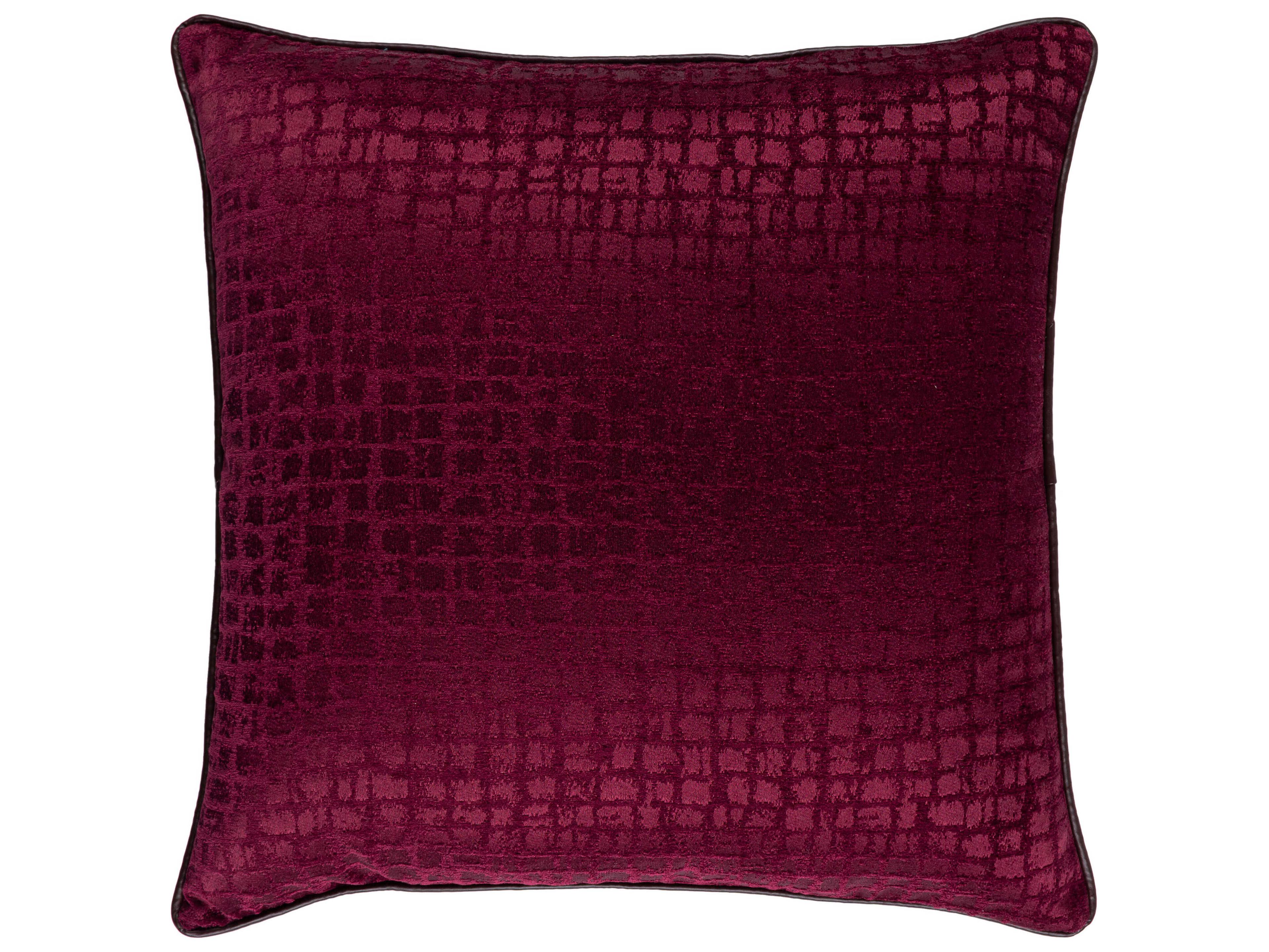 Surya Tambi Burgundy / Dark Brown Pillow