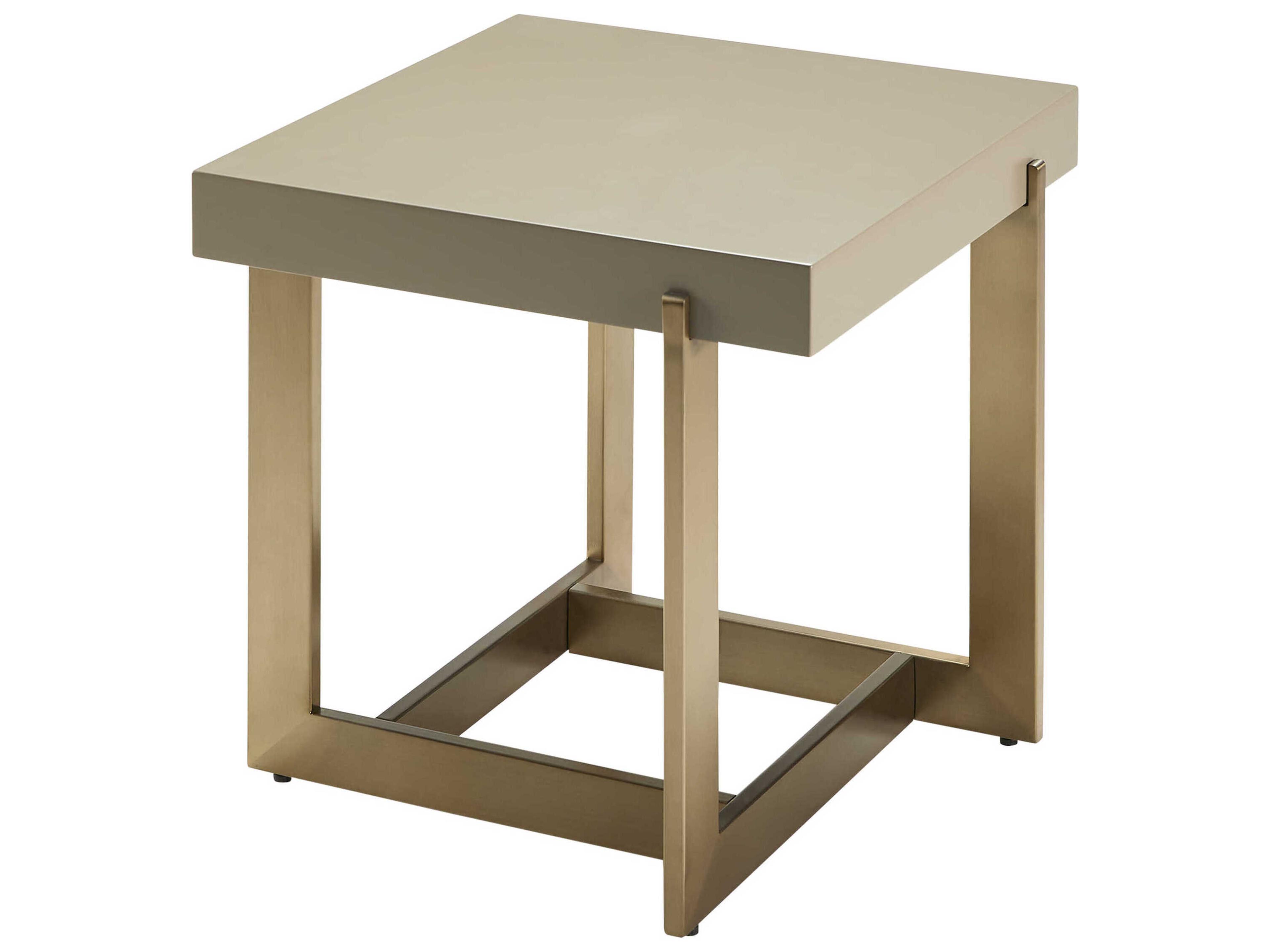 Surya Temy Square Wood End Table