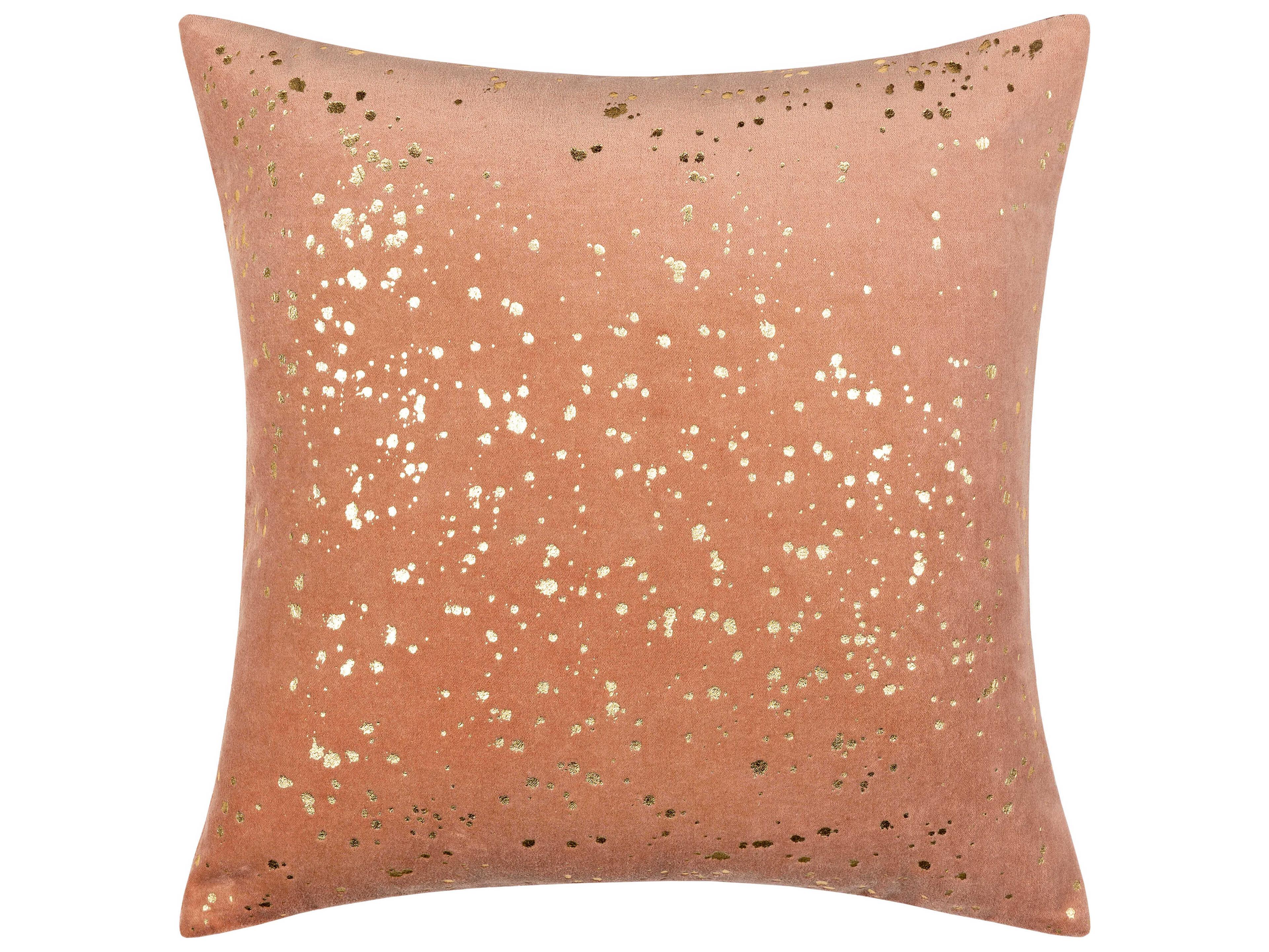 Surya Velvet Sparkle Mauve / Metallic Gold Pillow