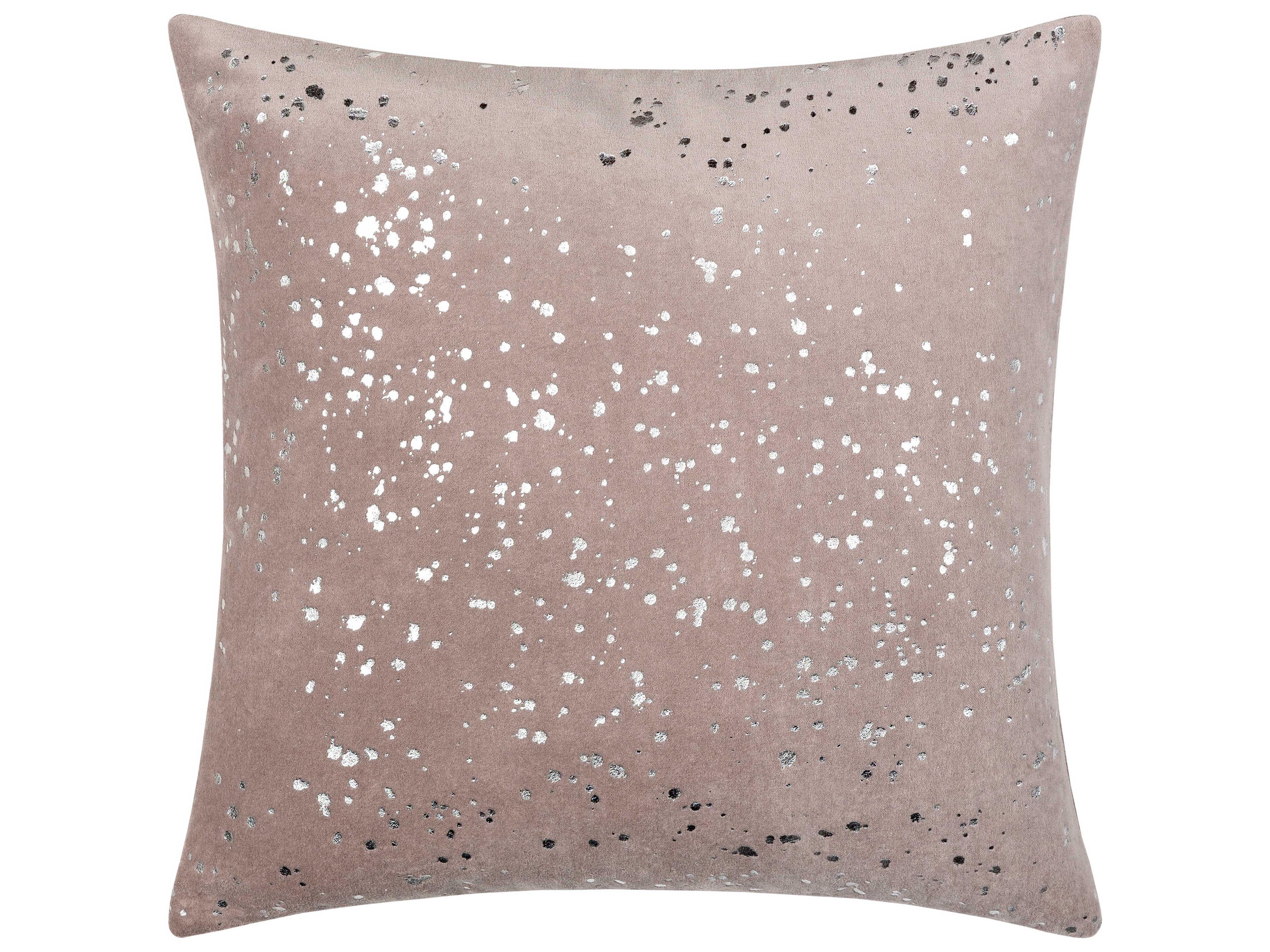 Surya Velvet Sparkle Gray / Metallic Silver Pillow