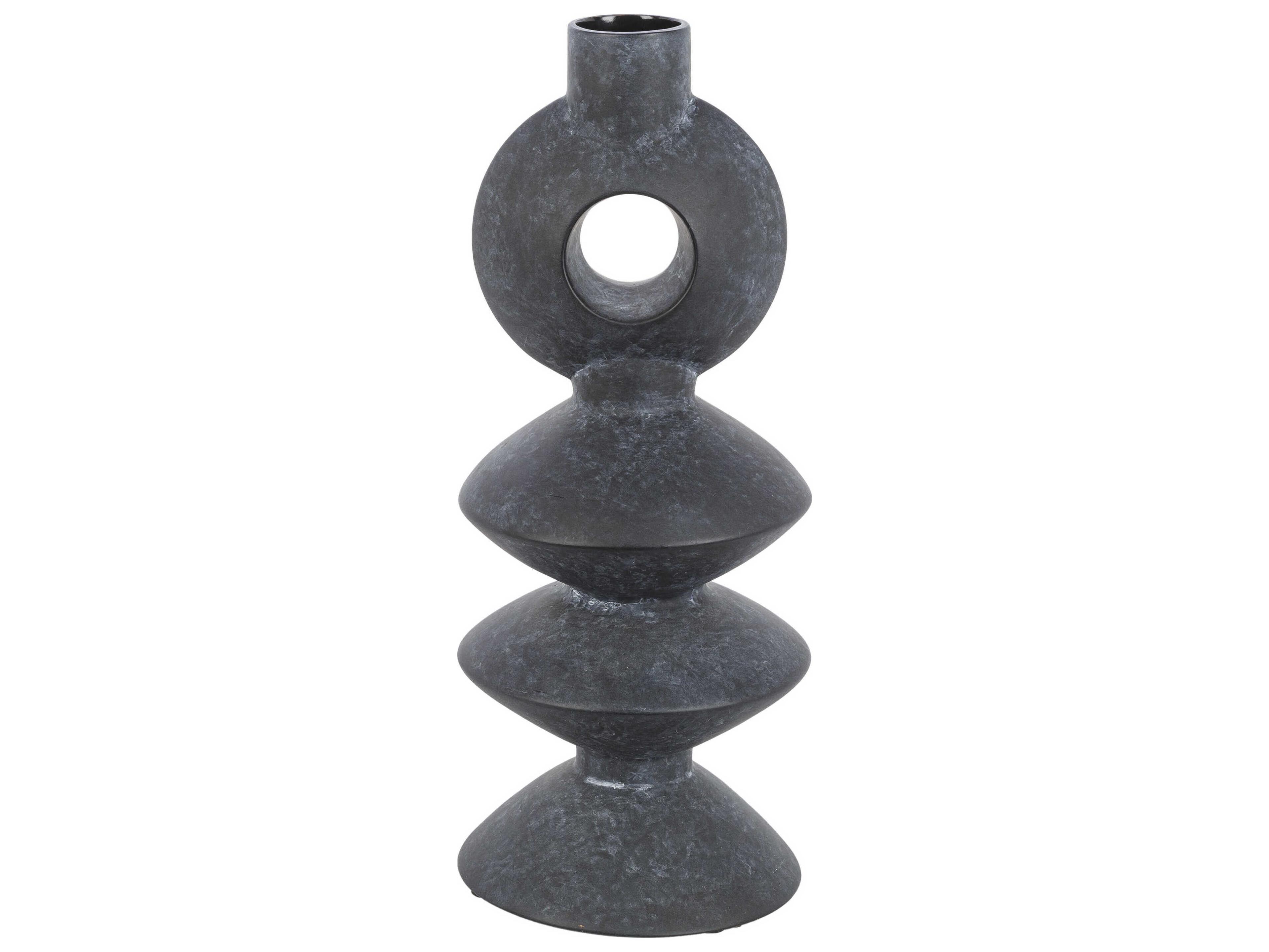 Surya Yagya Black Vase