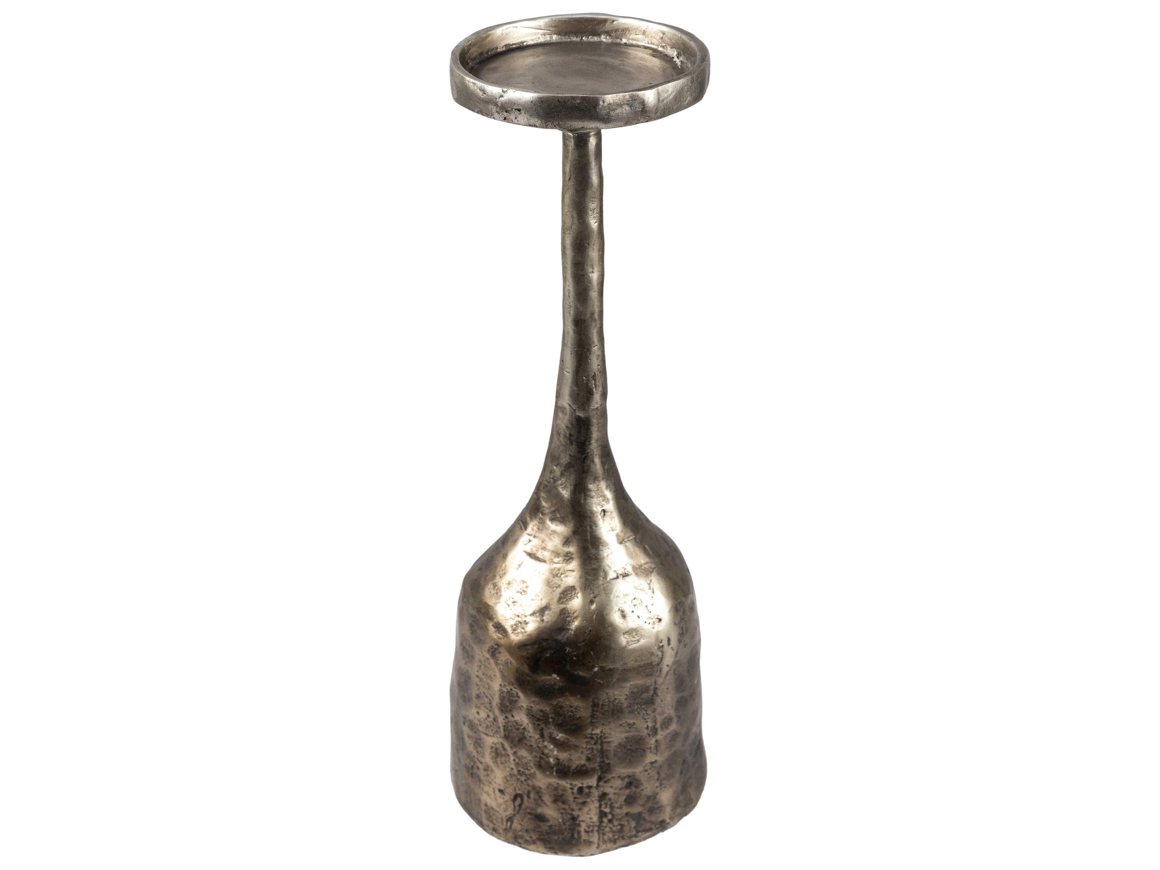 Surya Yamuna Metallic Bronze Candle Holder