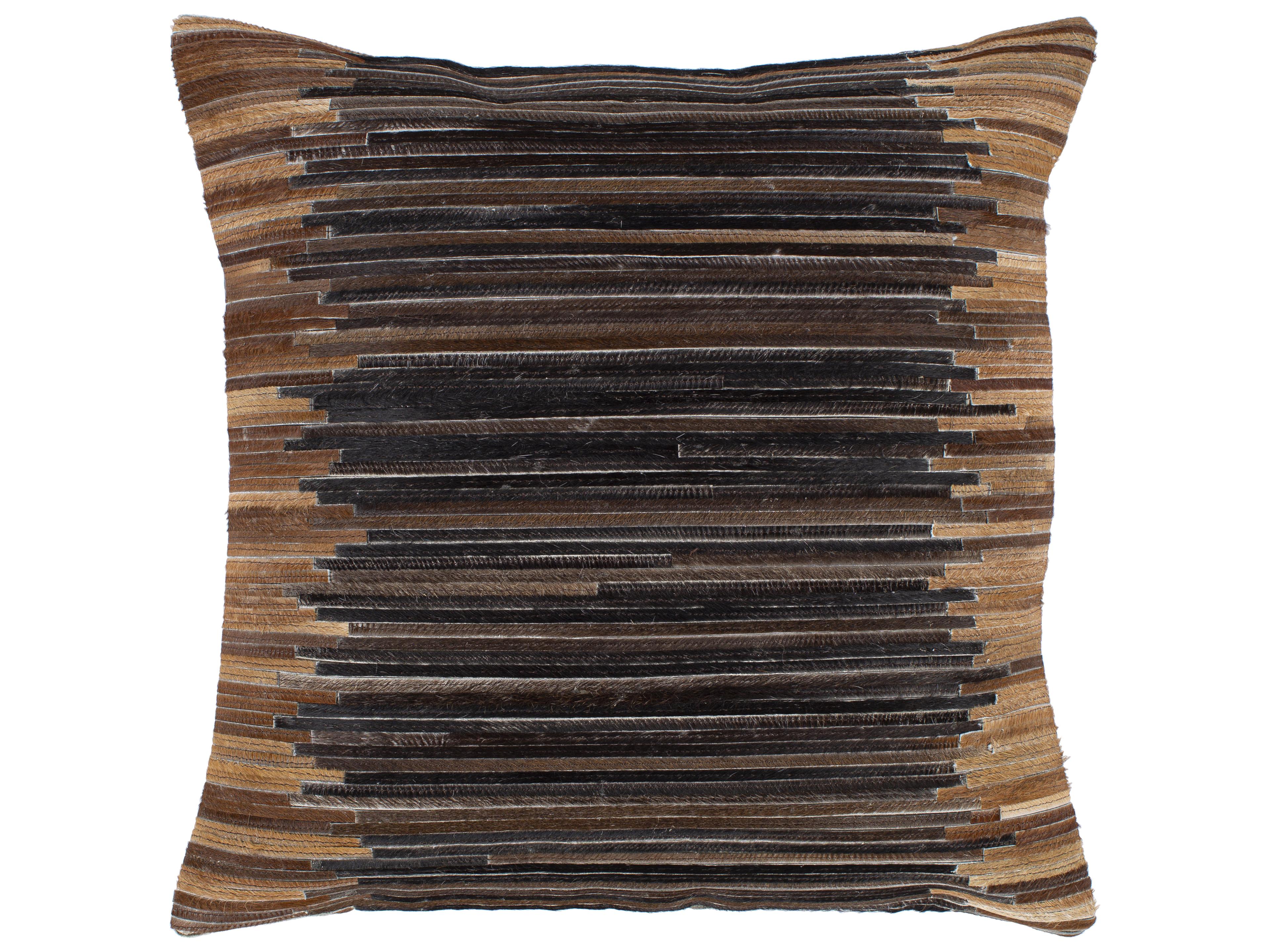 Surya Zander Dark Brown Pillow