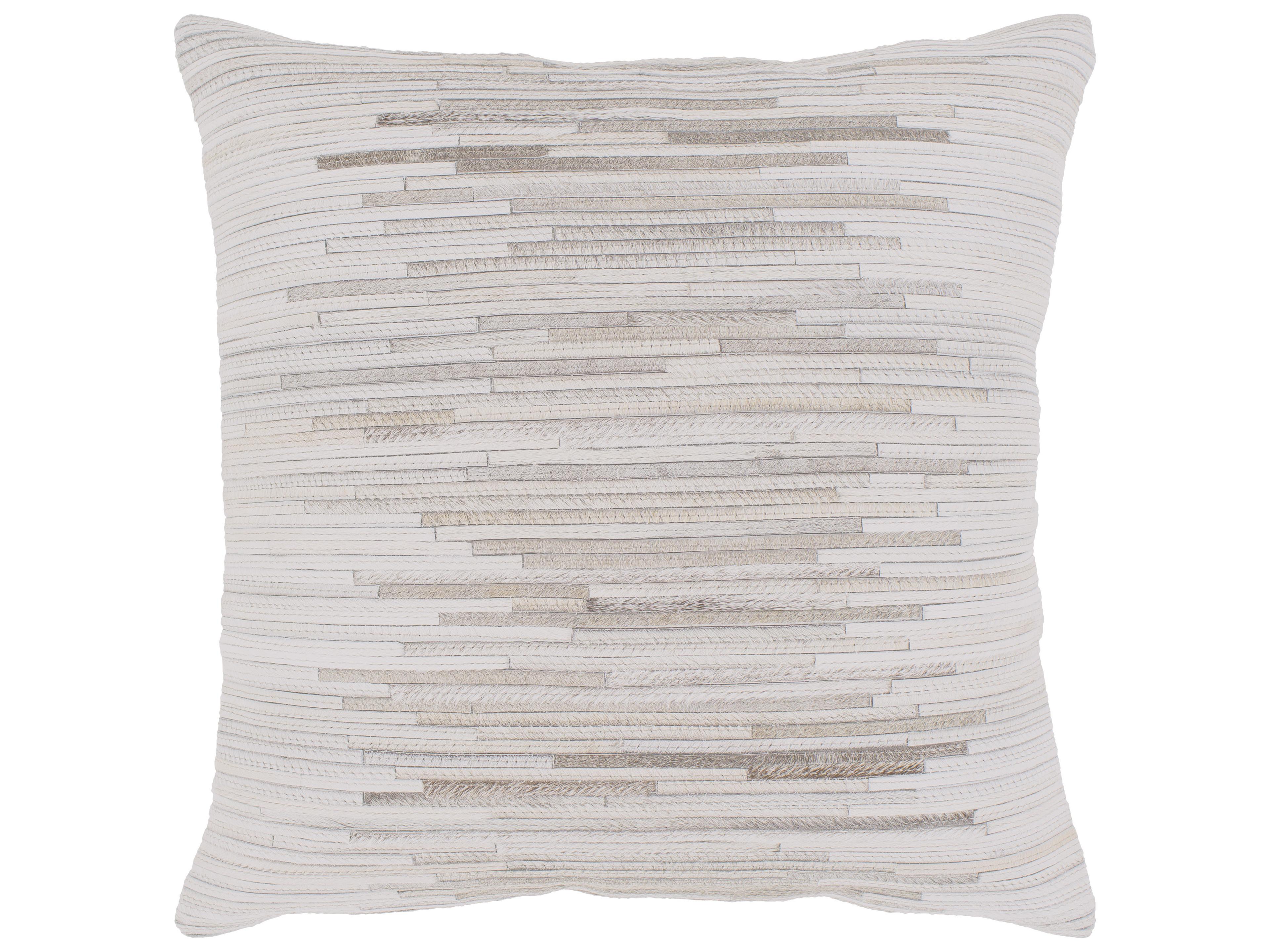 Surya Zander Cream Medium Gray Pillow
