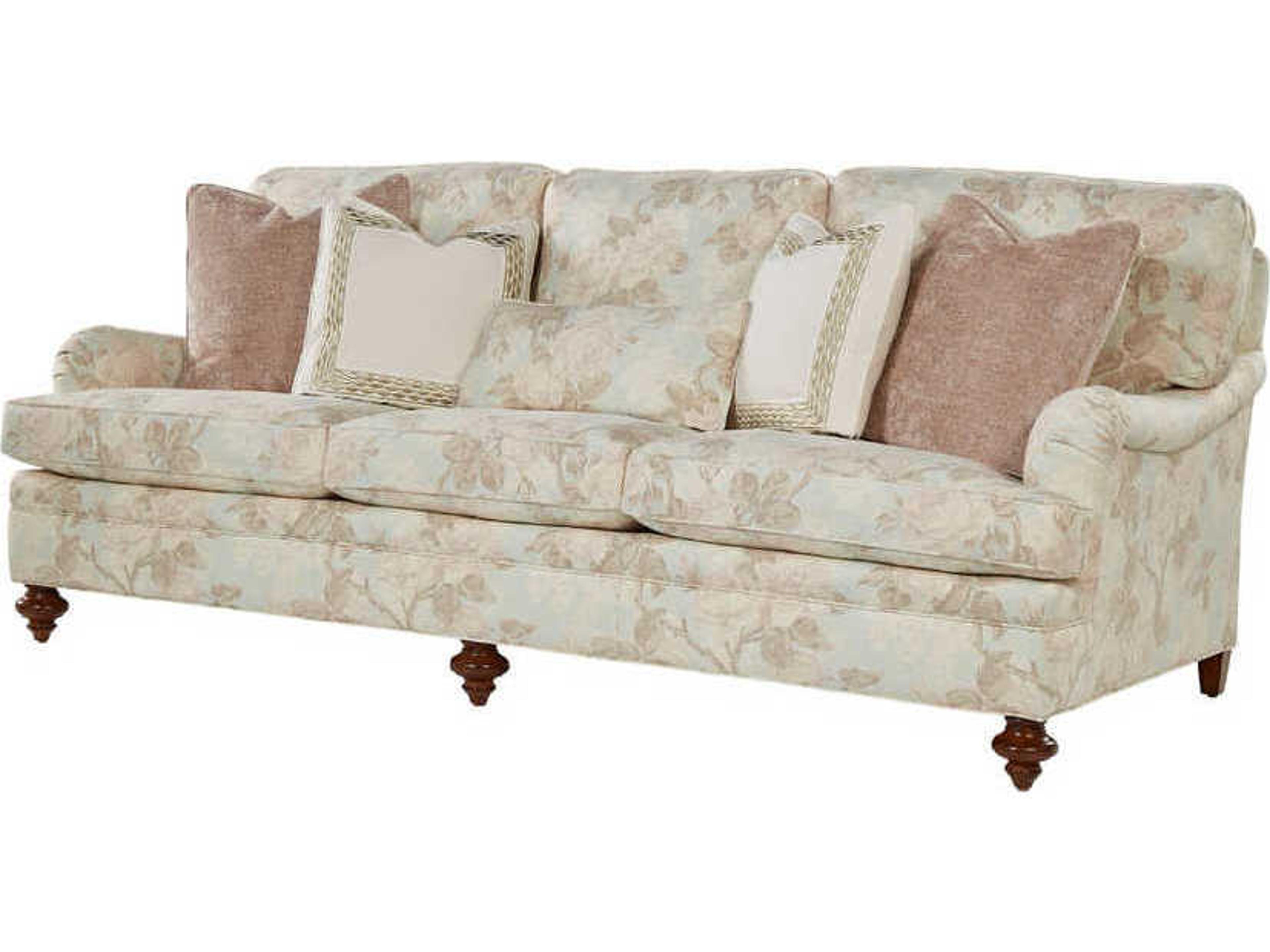 Theodore Alexander Betanie Expresso Upholstered Sofa