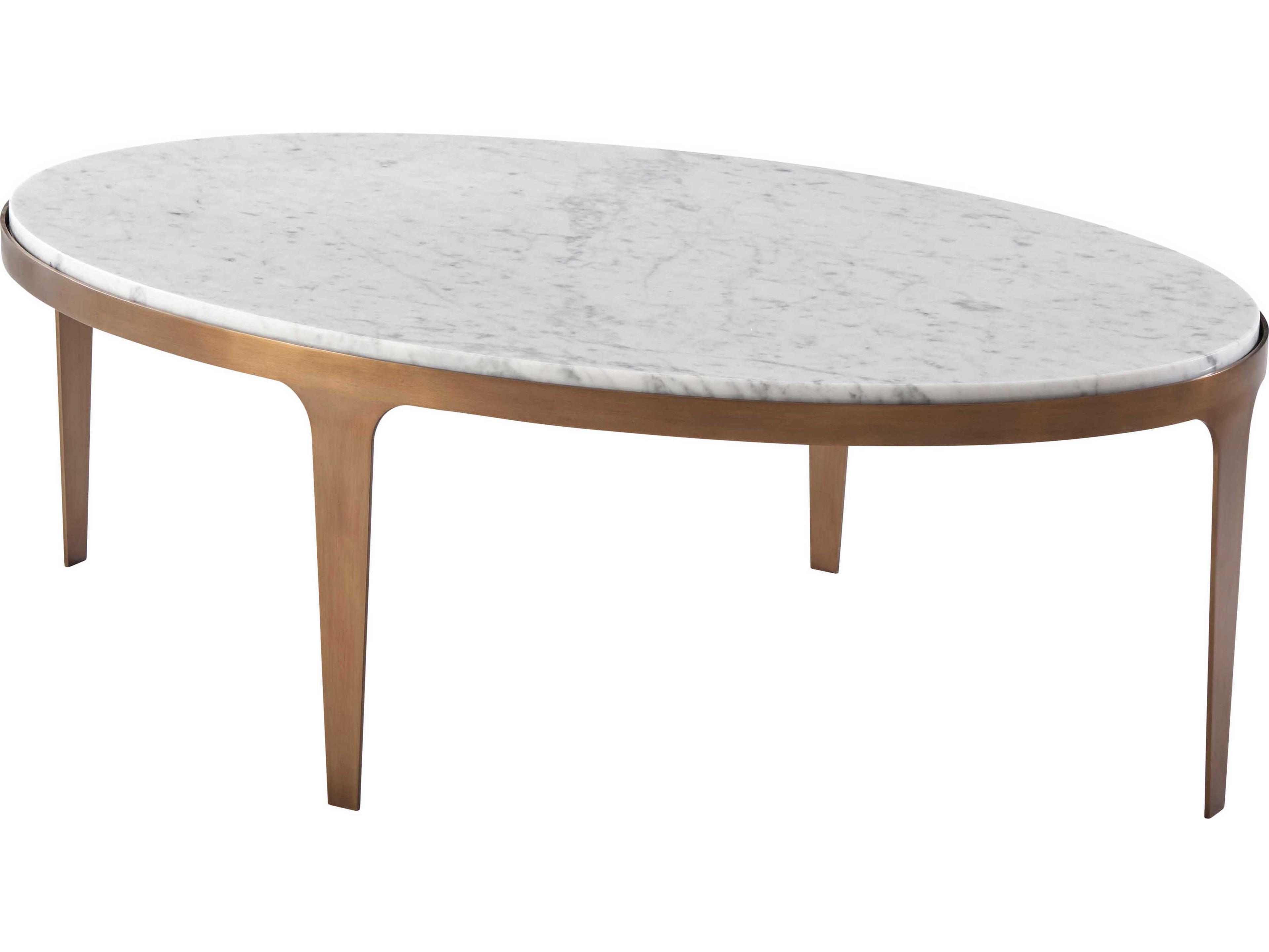Theodore Alexander Ta Originals Round Marble Wardle Coffee Table