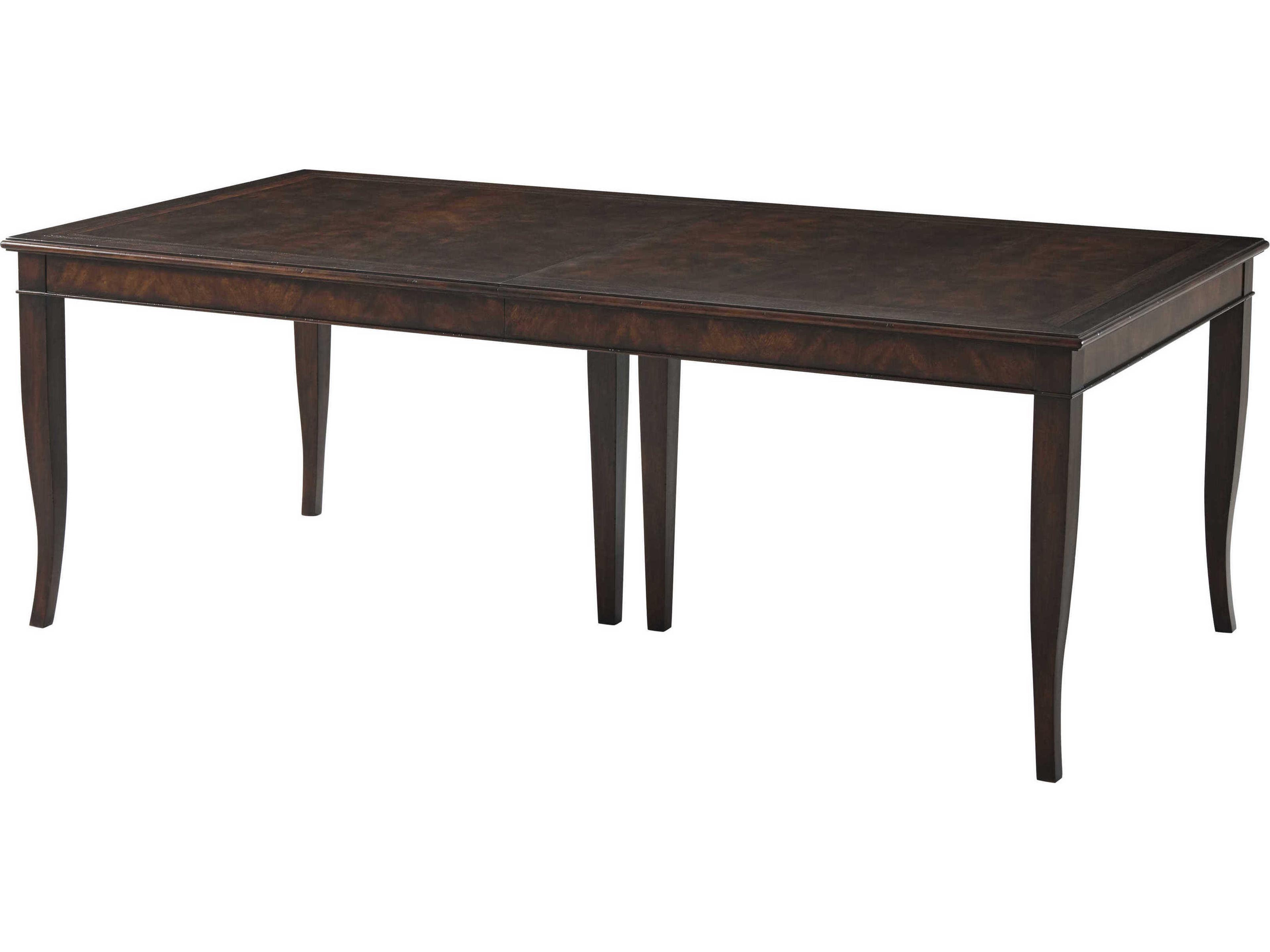 Theodore Alexander Brooksby Rectangular Wood Cerejeira Veneer Mahogany Dining Table