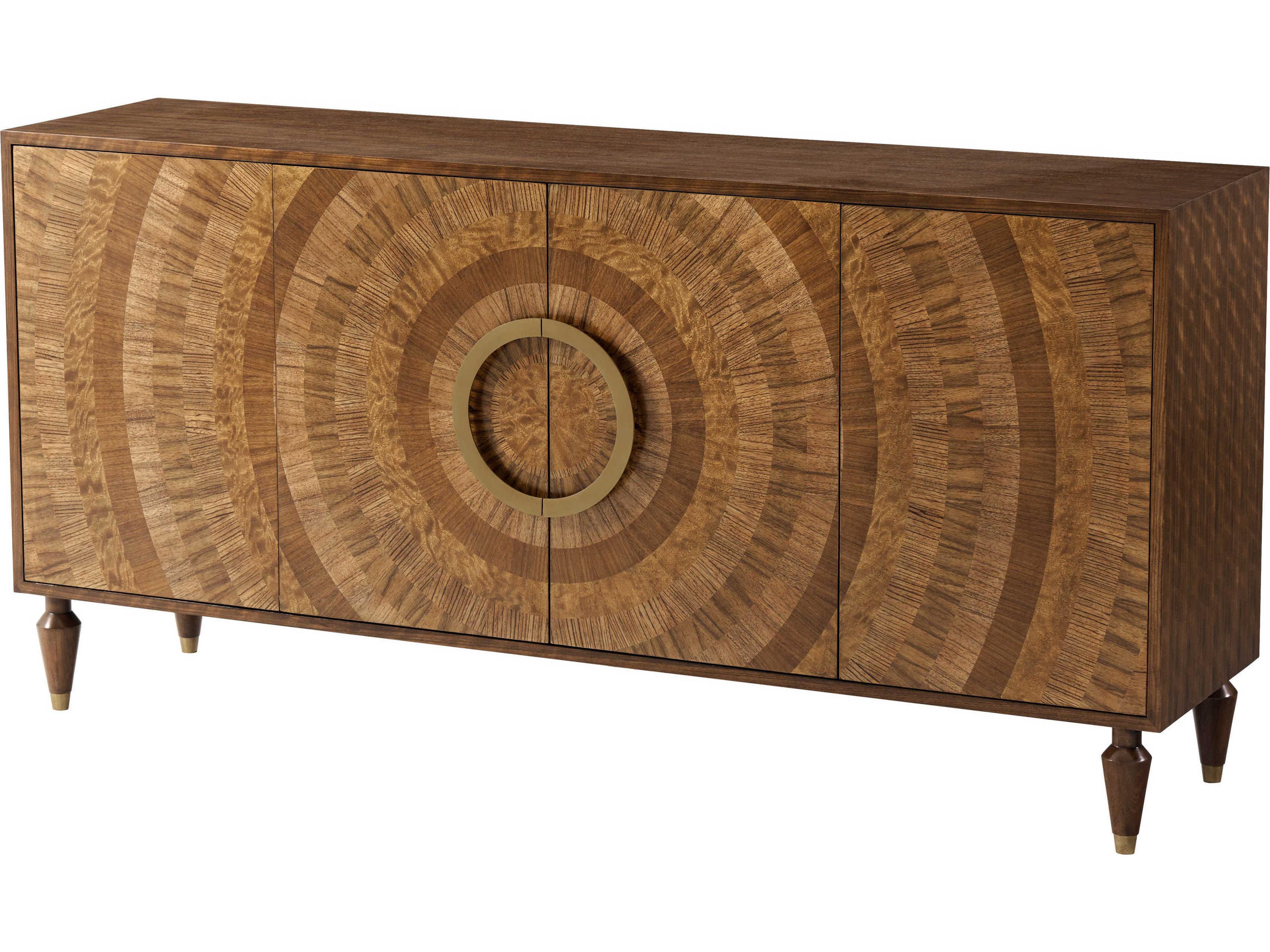 Theodore Alexander Anthony Cox 70" Half Rainbow Yellow Moss Kalen Sideboard