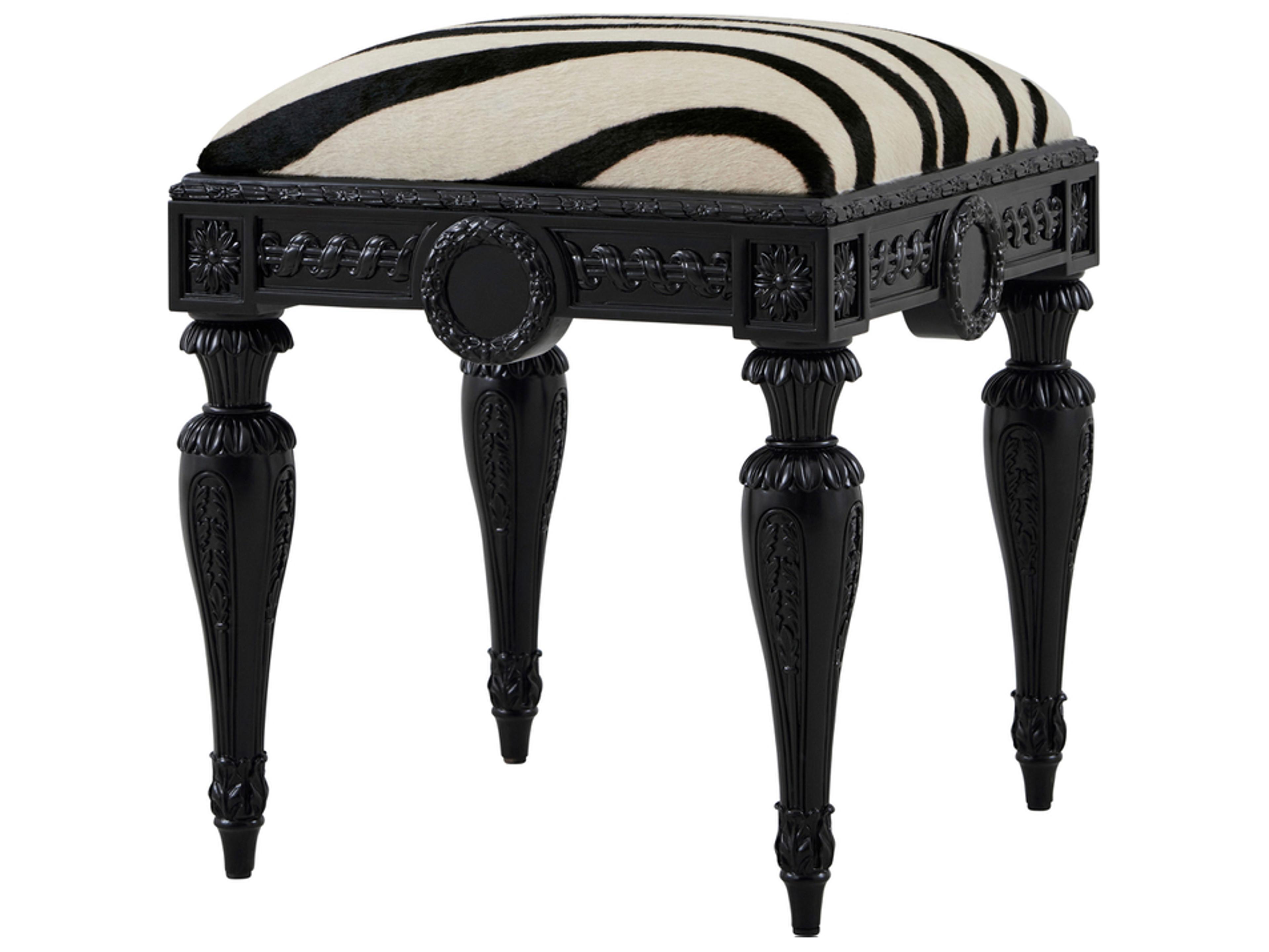 Theodore Alexander Spencer London Fur Table Stool