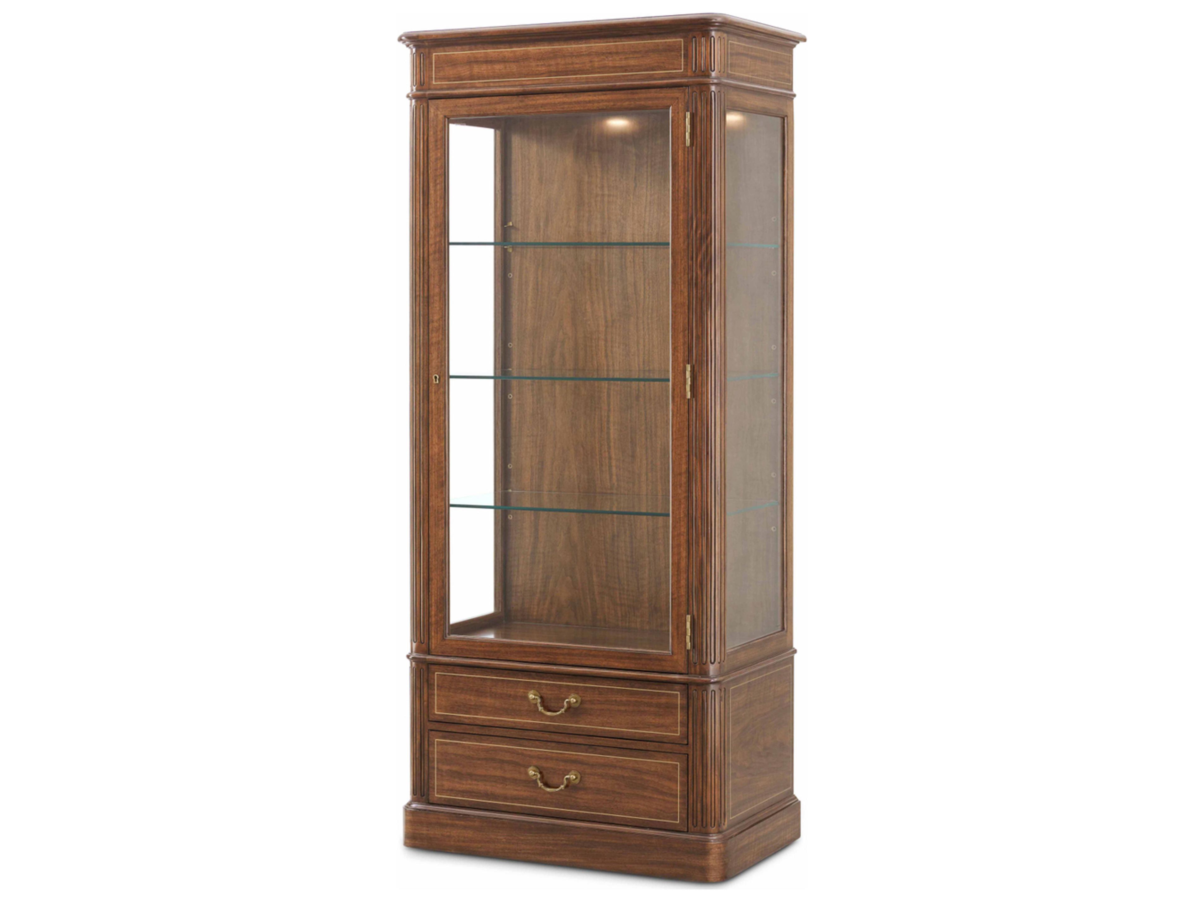 Theodore Alexander Althorp Living History Cherry Wood Display Cabinet