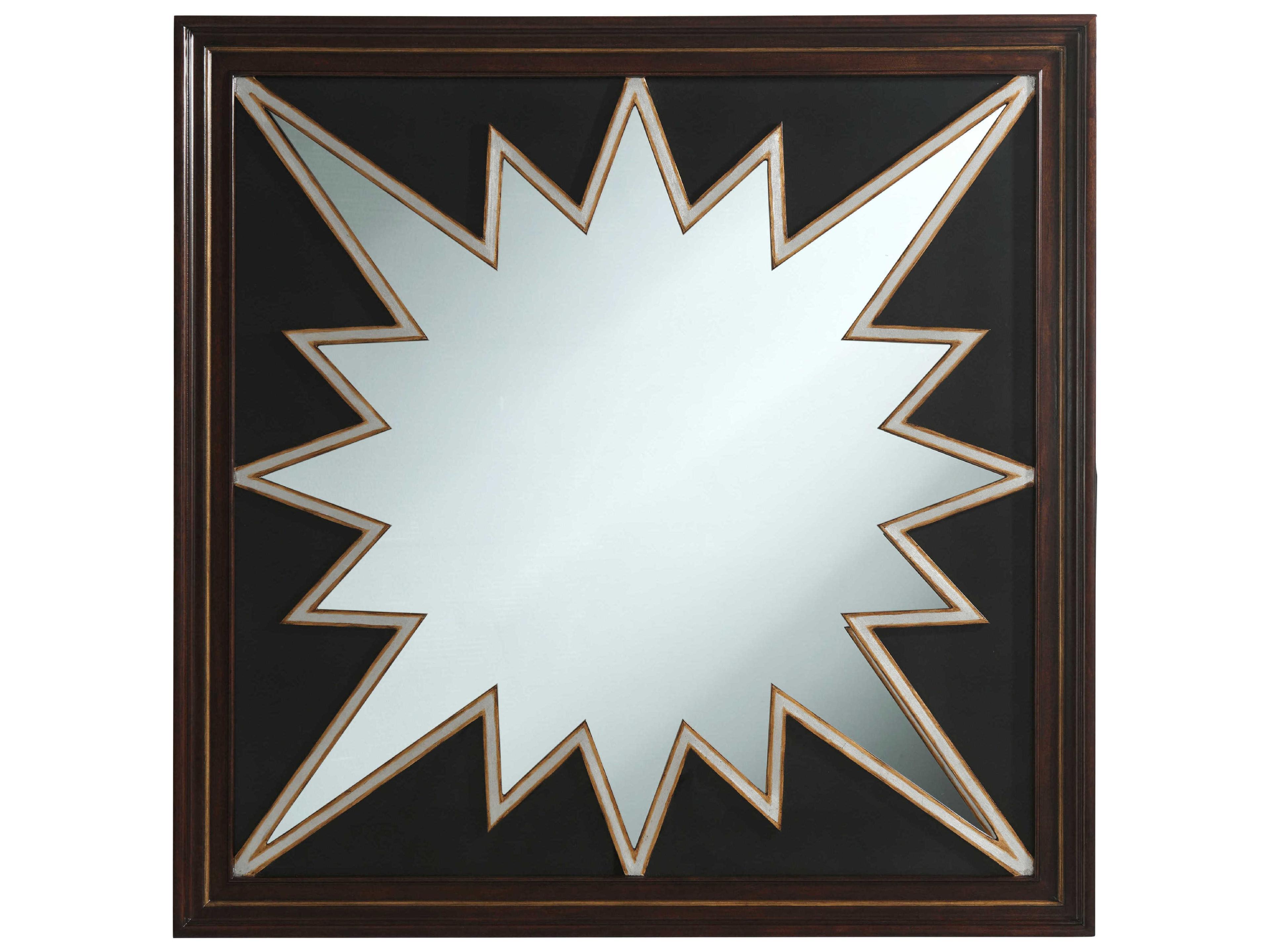 Theodore Alexander Alexa Hampton Square Black, Gold Minoo Wall Mirror