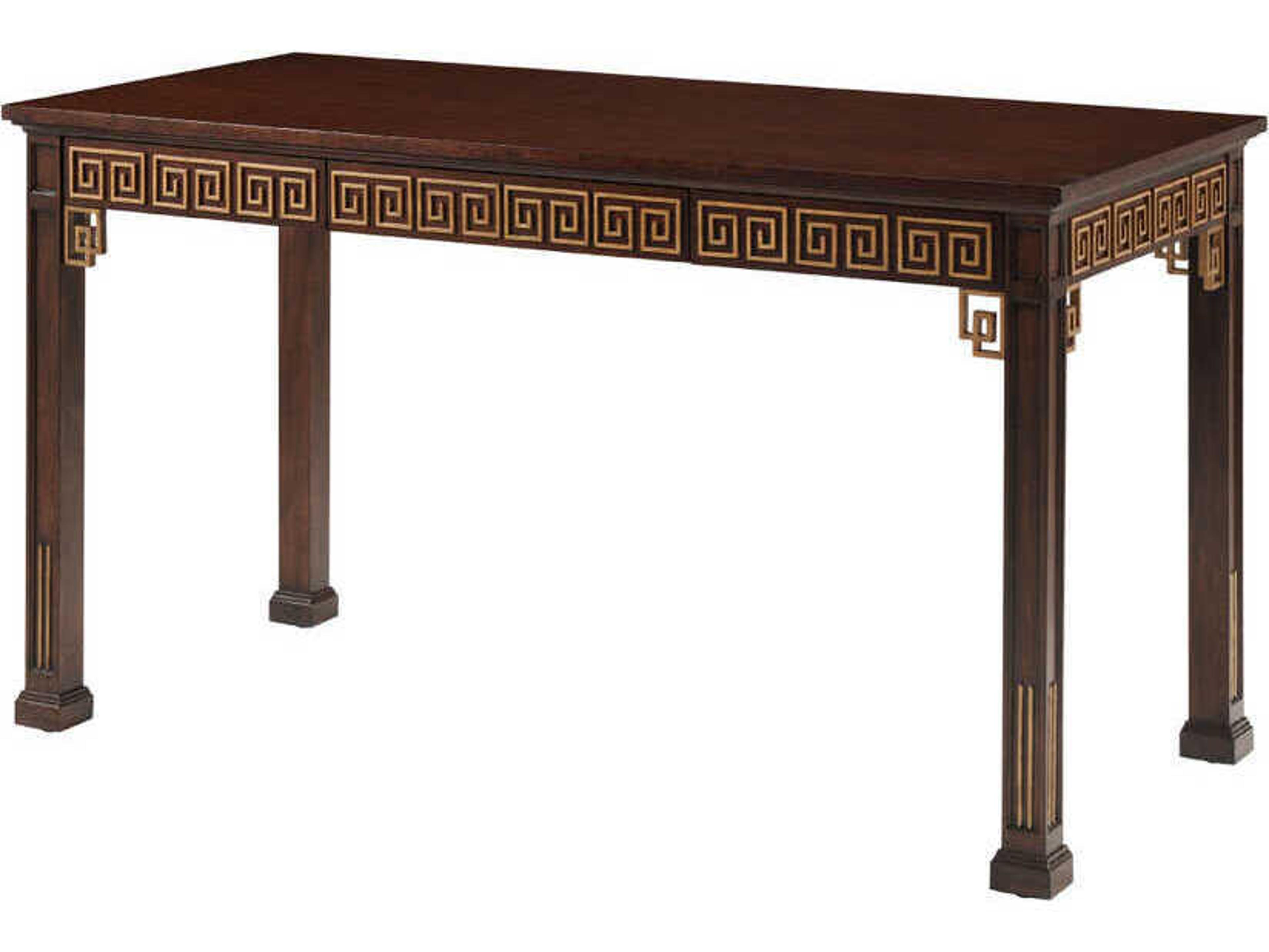 Theodore Alexander Alexa Hampton Brown Solid Wood Writing Desk