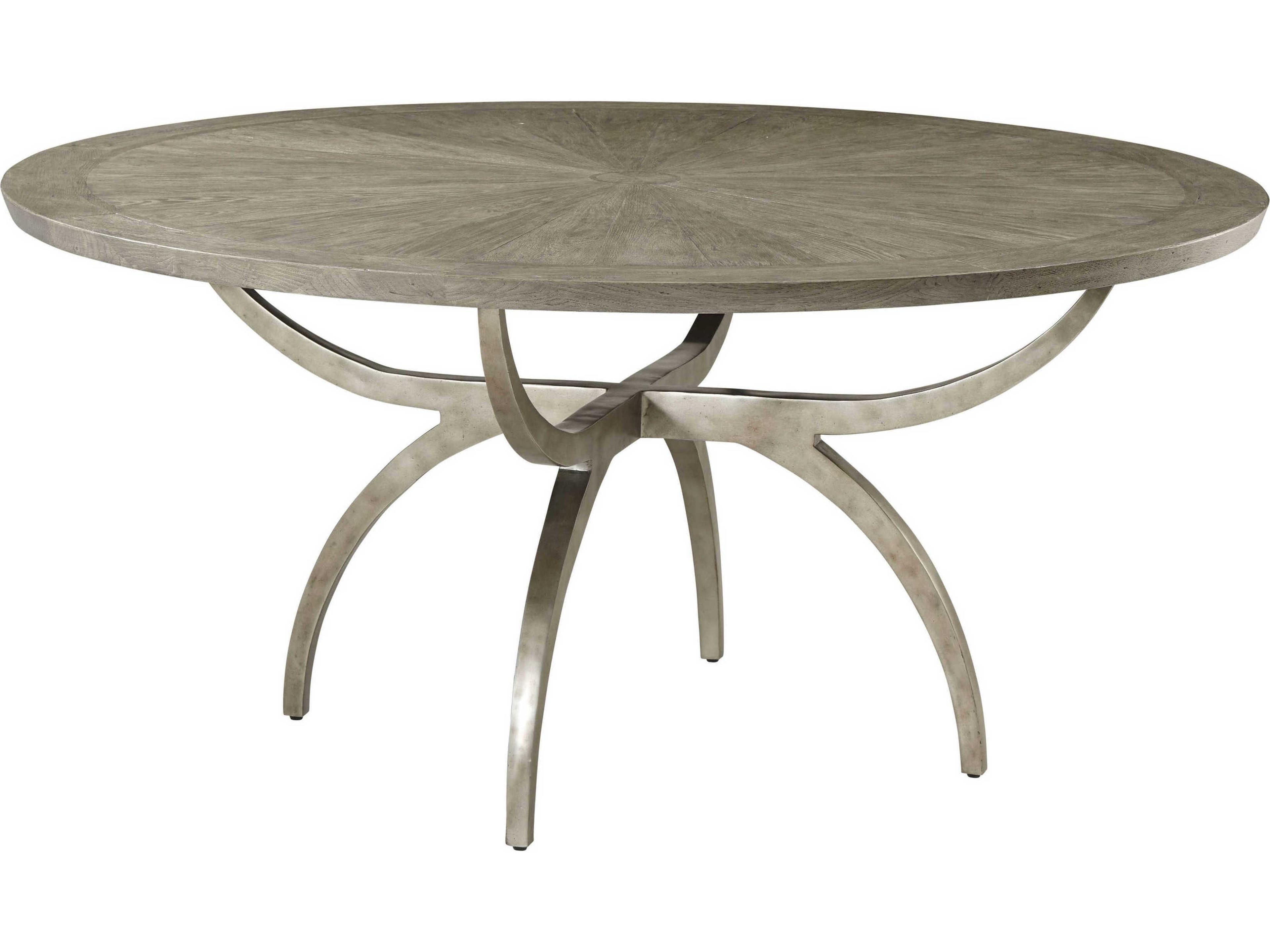 Theodore Alexander The Echoes Round Wood Grey Echo Oak Lagan Dining Table