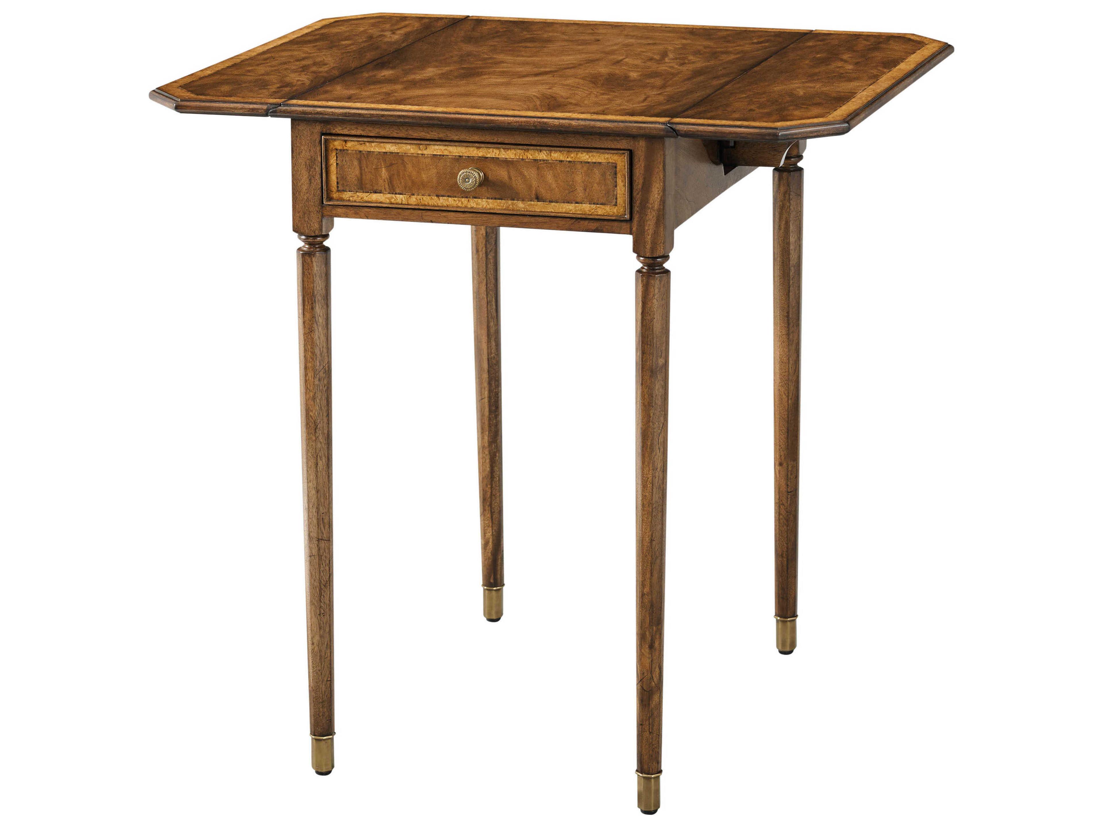 Theodore Alexander Sloane Rectangular Wood Etimoe Sloane End Table