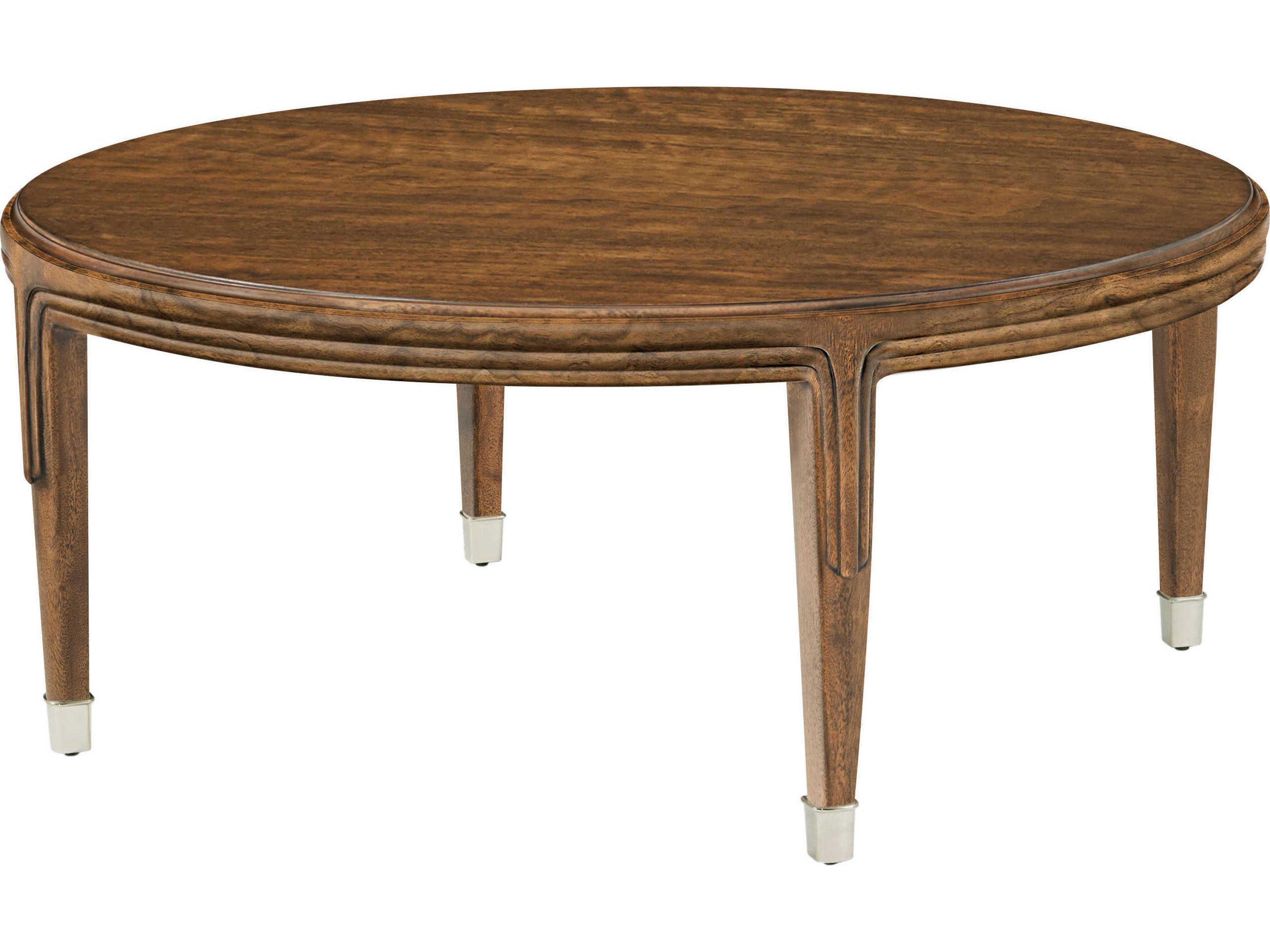 Theodore Alexander Dorchester Round Wood Mayfair Dorchester Cocktail Table