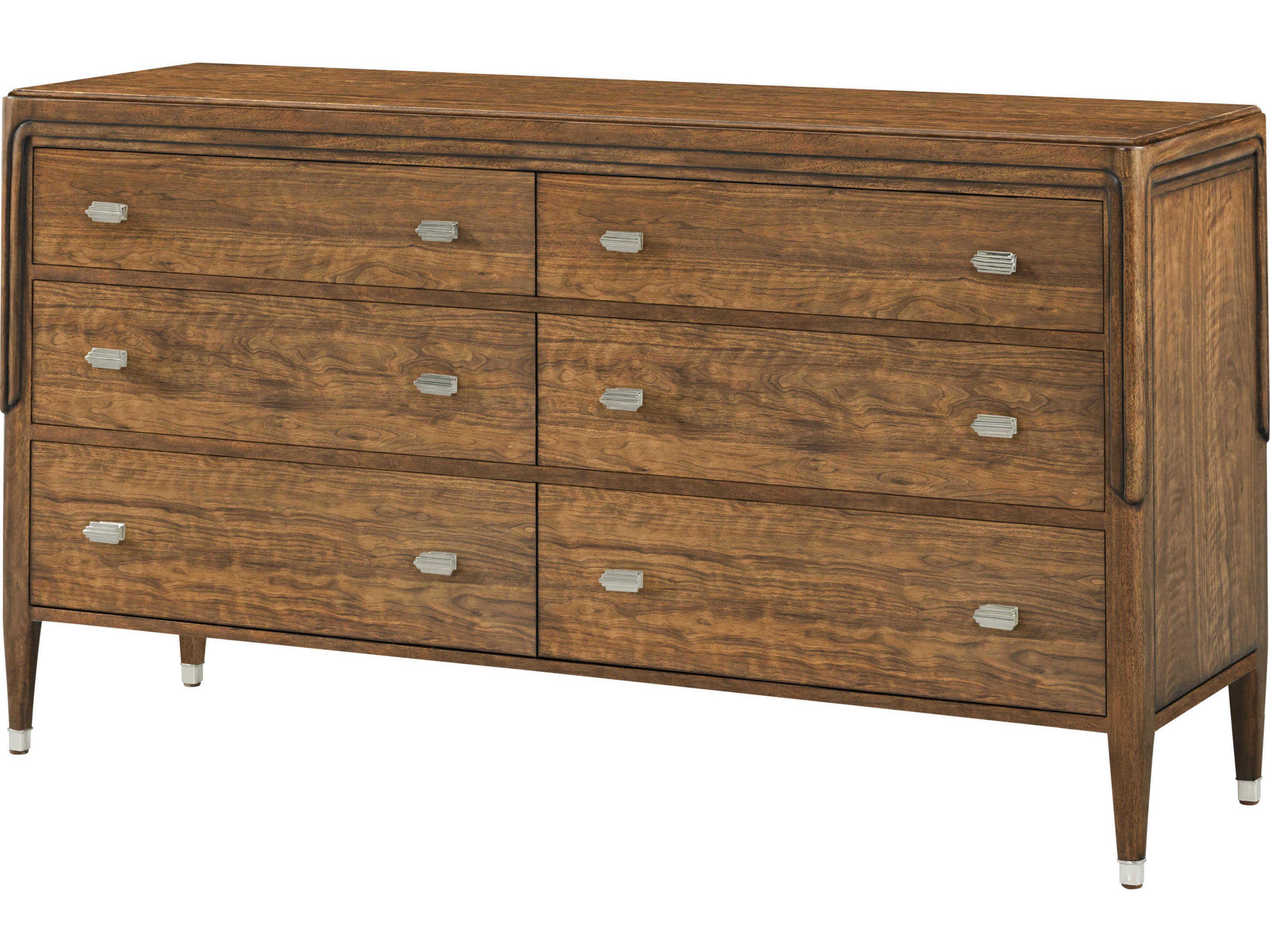 Theodore Alexander Dorchester 6-Drawers Brown Double Dresser