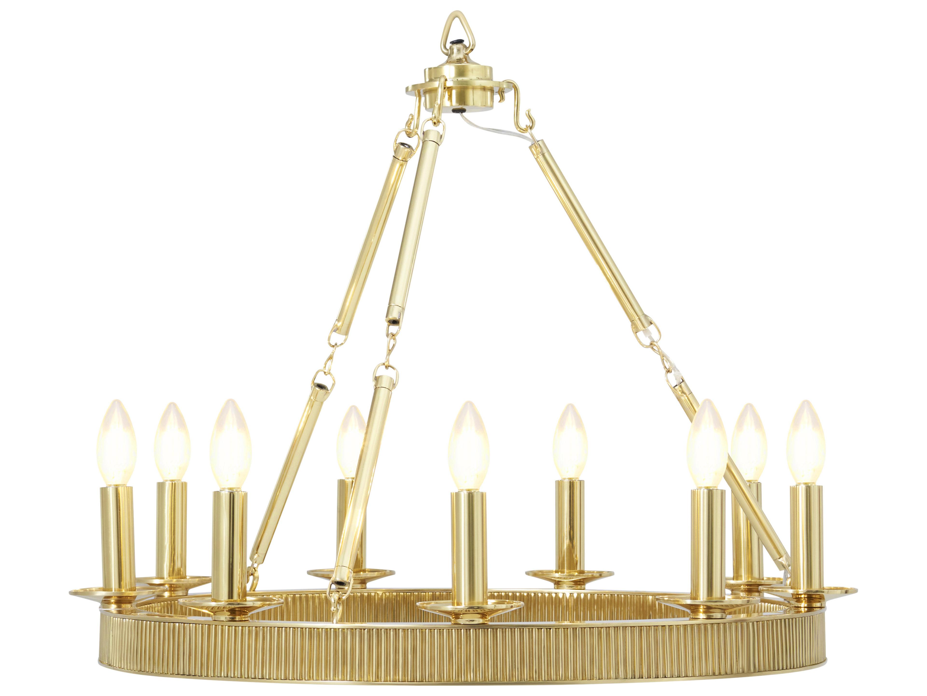 Theodore Alexander Ta Illuminations Gold Round Chandelier